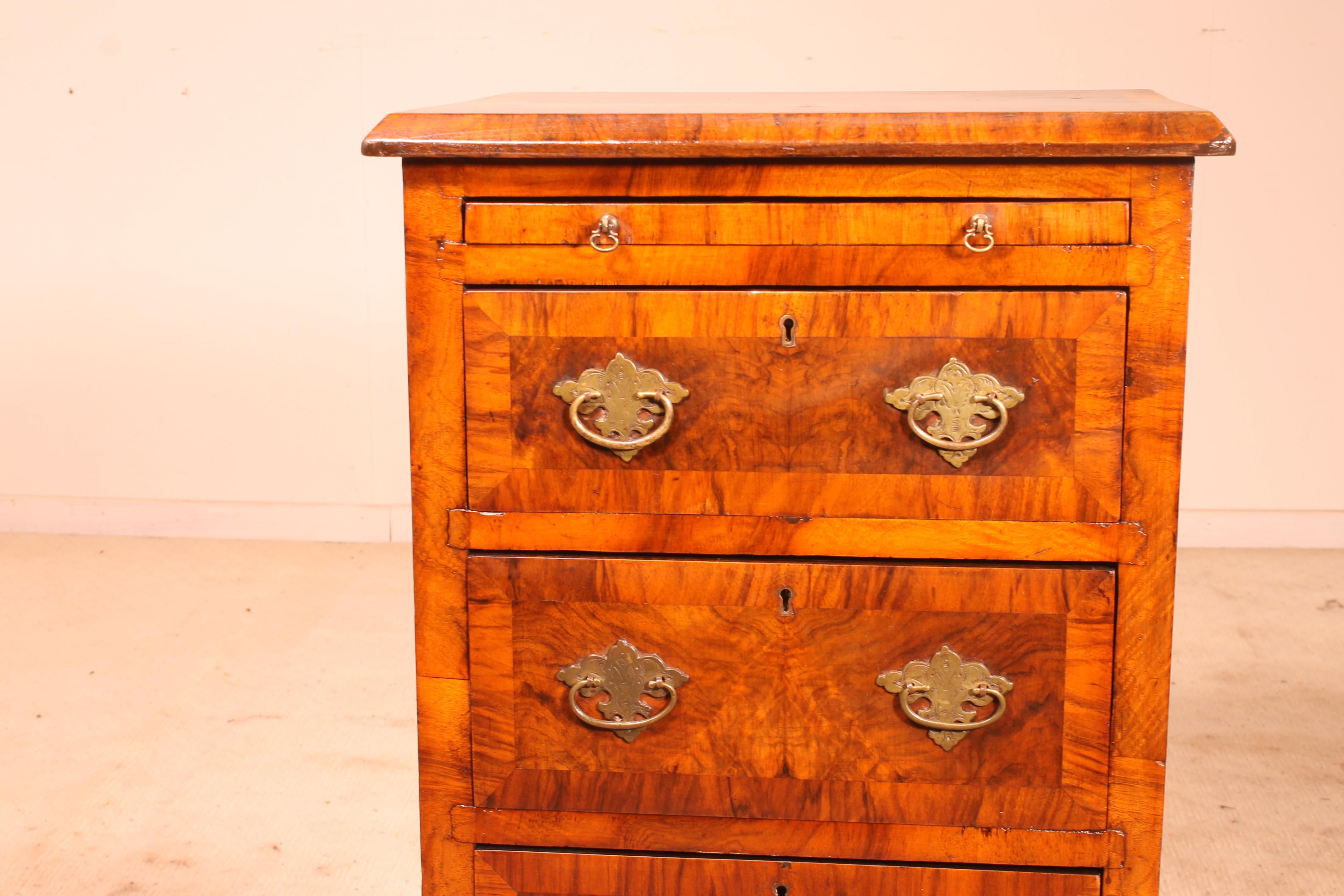 Bedside or Mini Chest from the 19th Century in Blurr Walnut 3