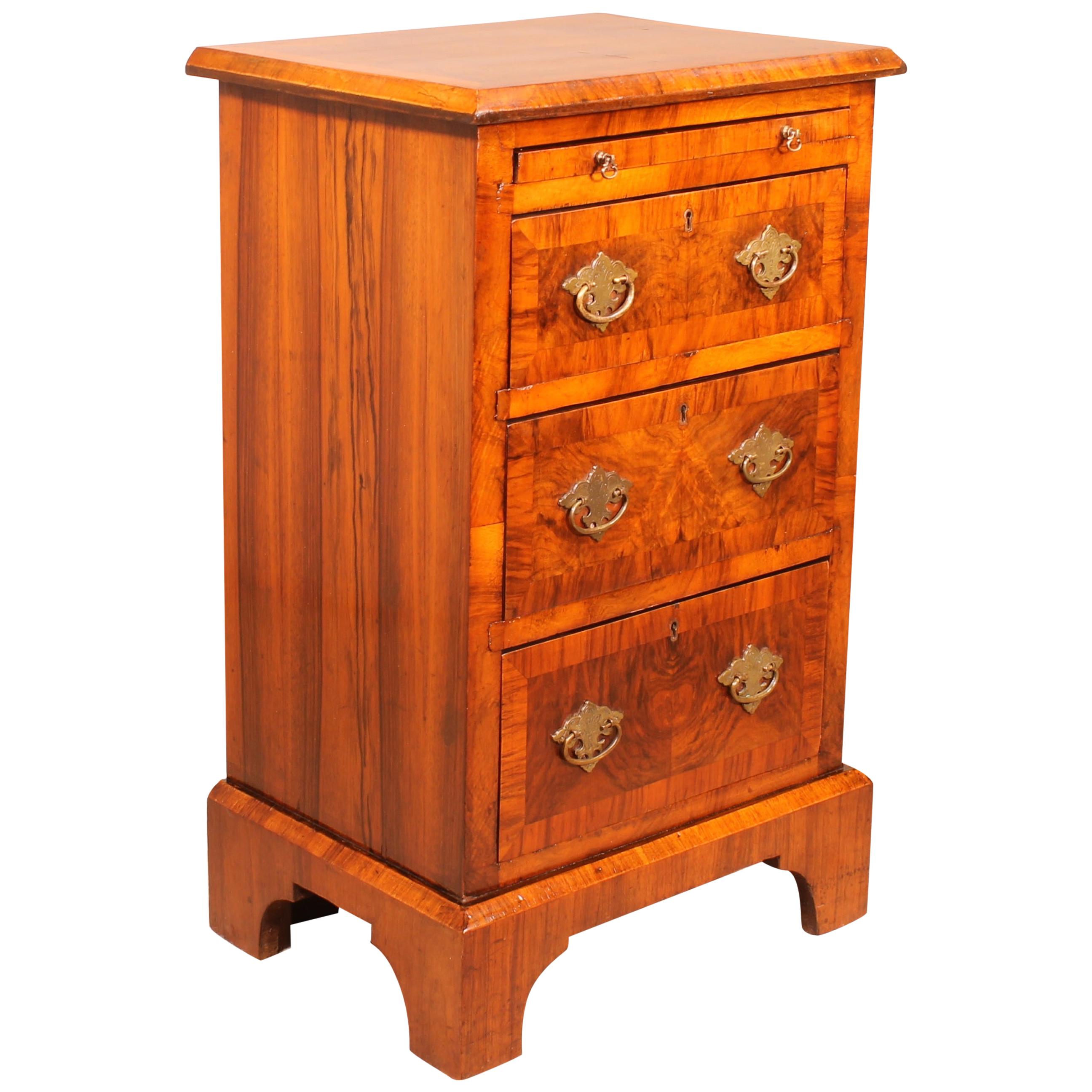 Bedside or Mini Chest from the 19th Century in Blurr Walnut