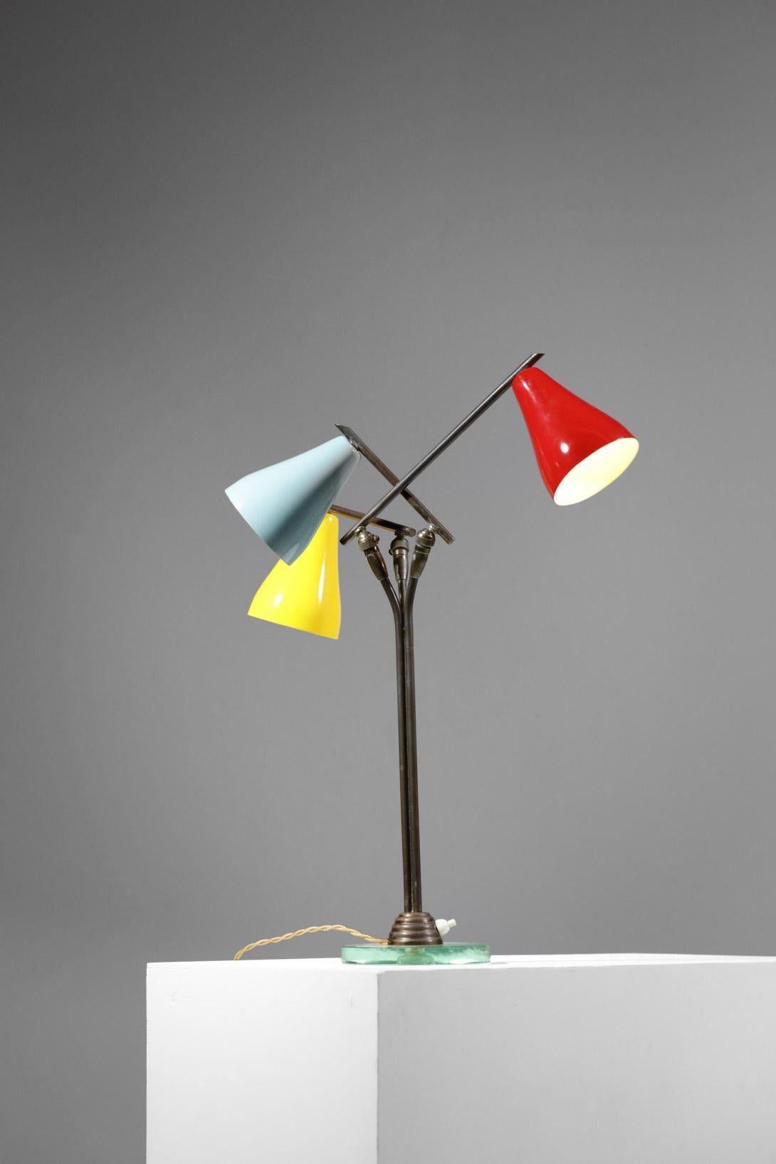Bedside or Table Lamp of the 50s Fontana Arte Italian Design Original 8