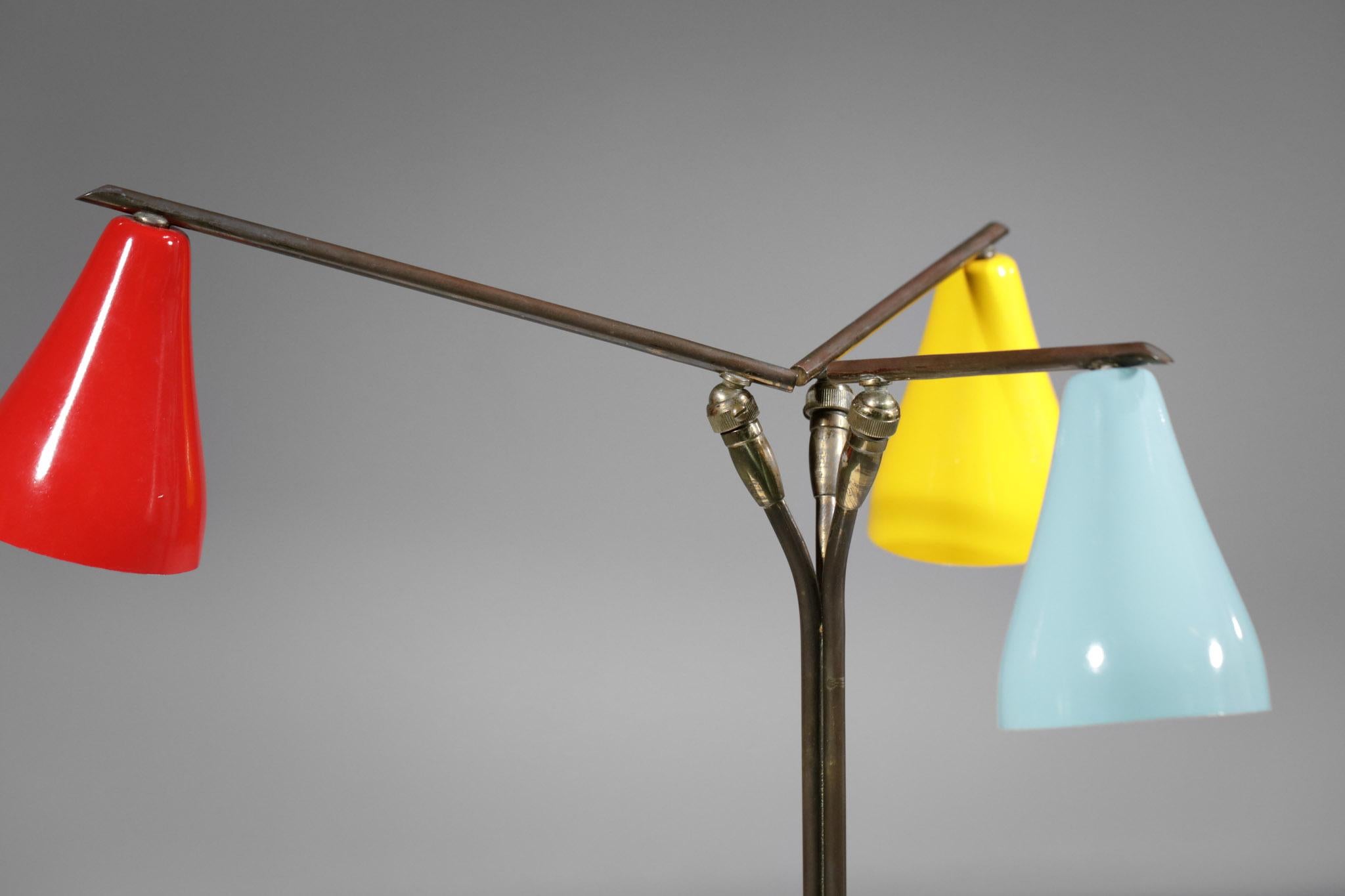 Lacquered Bedside or Table Lamp of the 50s Fontana Arte Italian Design Original