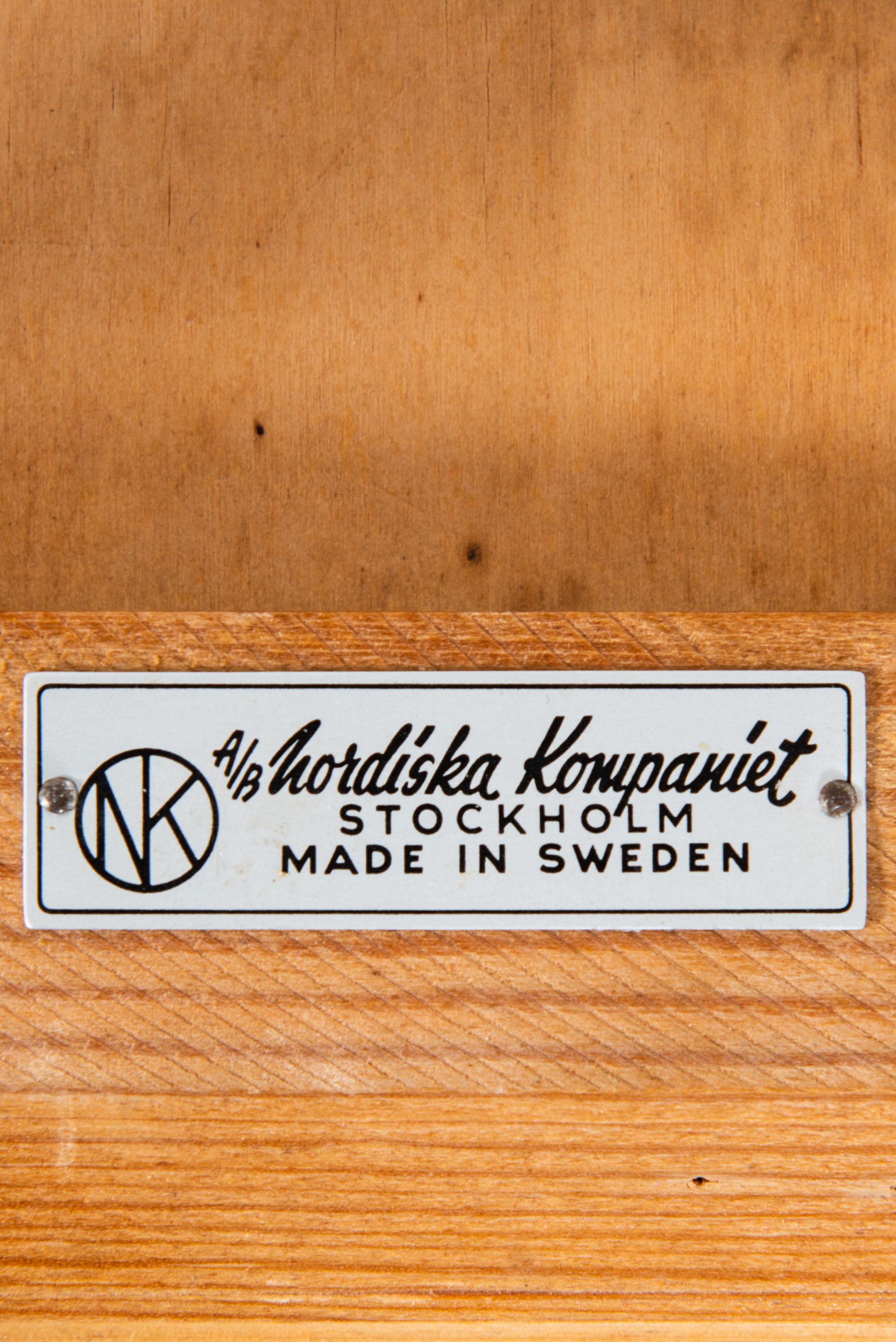 Ash Bedside / Side Tables Produced by Nordiska Kompaniet in Sweden