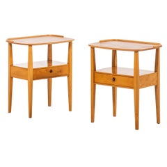 Bedside / Side Tables Produced by Nordiska Kompaniet in Sweden