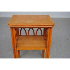 Bedside Table 1940 Style Light Cherry