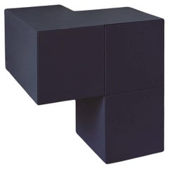Bedside Table / Bedside Cabinet Minotti Italia Formosa Appoggiata - Blue