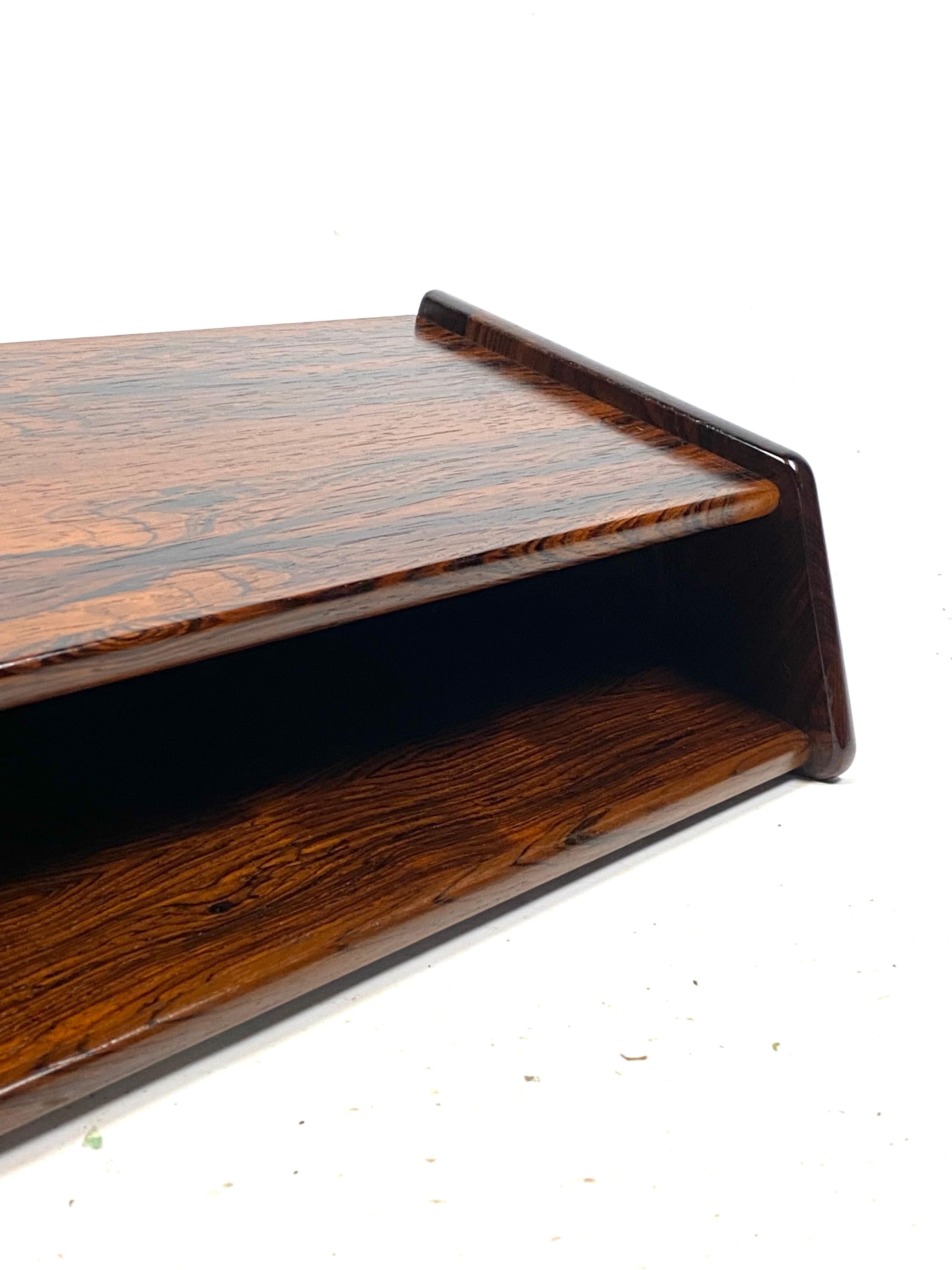 Mid-20th Century Bedside Table/Bookcase in Rosewood of Danish Design from the 1960s