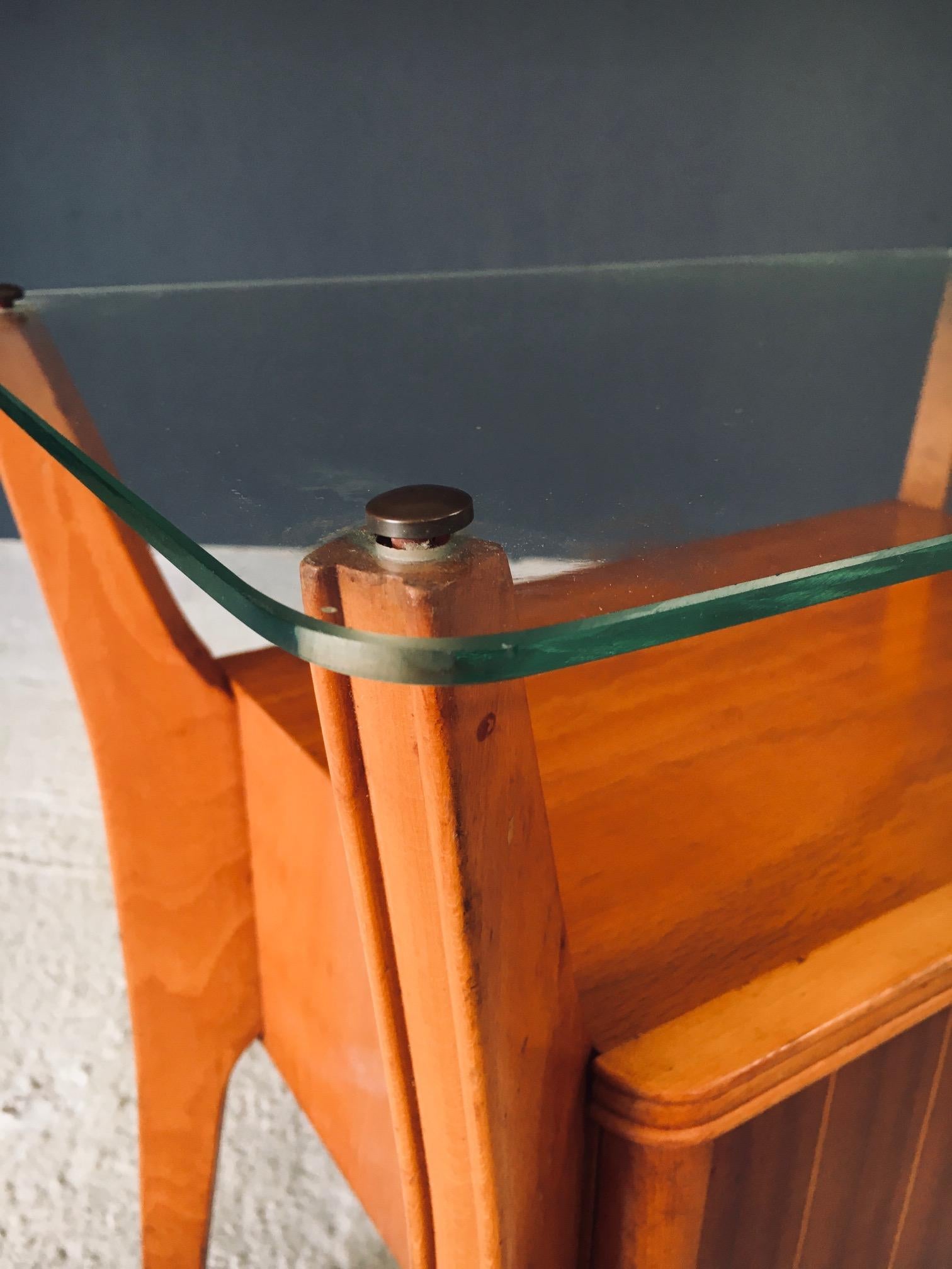 Table de chevet par Gio Ponti pour La Permanente Mobili Cantu, Italie, années 1950 en vente 5