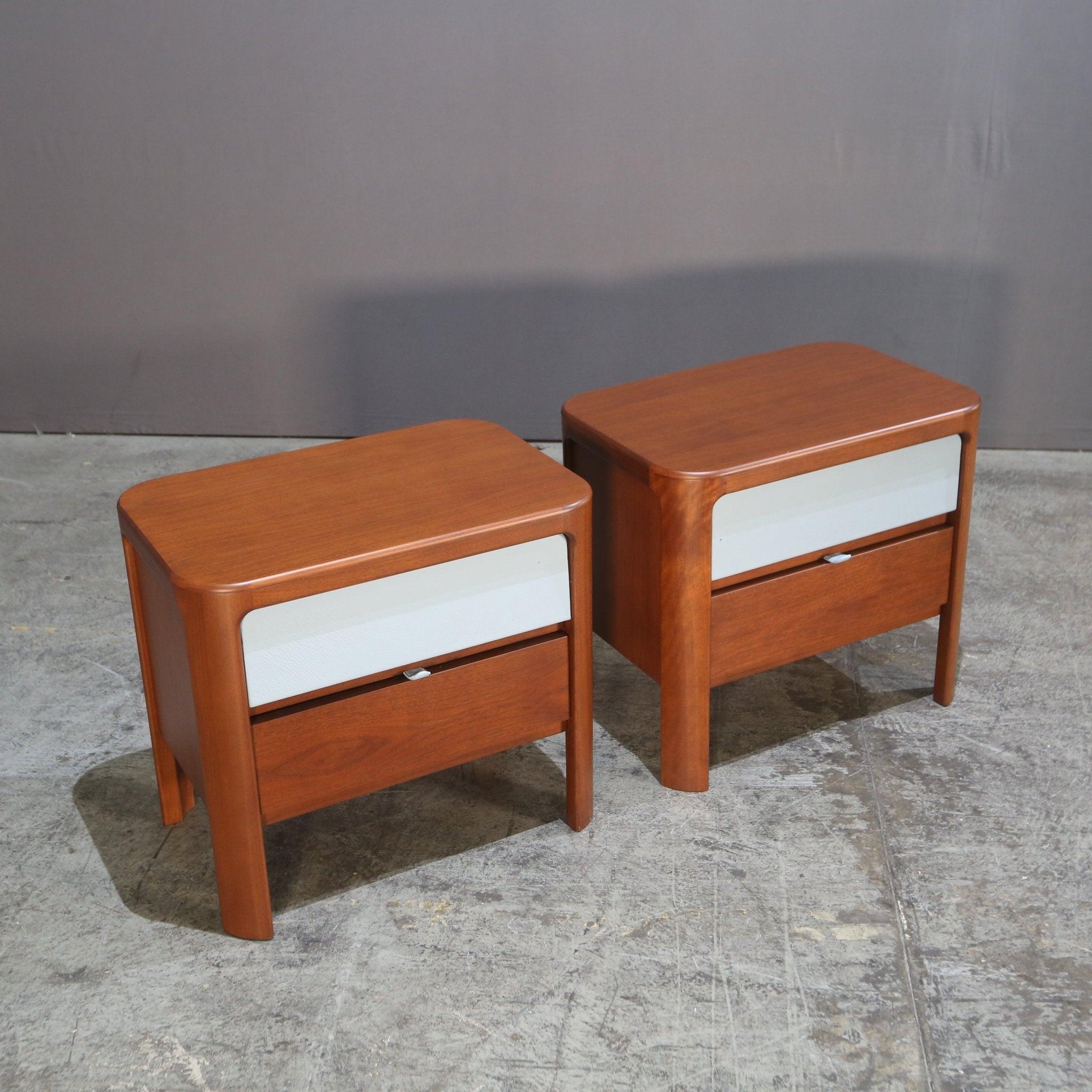 Wood Bedside Table by Giorgetti For Sale