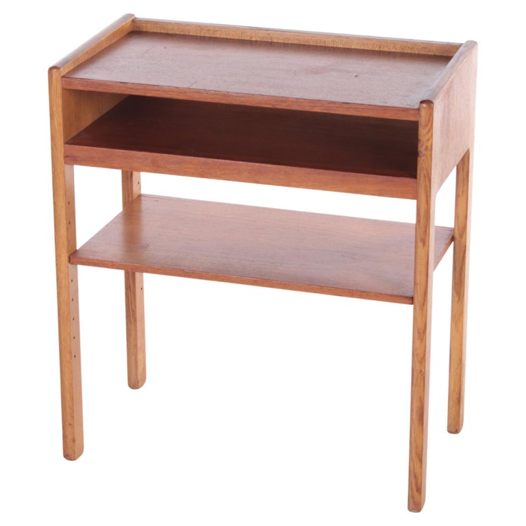 Bedside Table Danish with 3 Shelves 1960s For Sale at 1stDibs