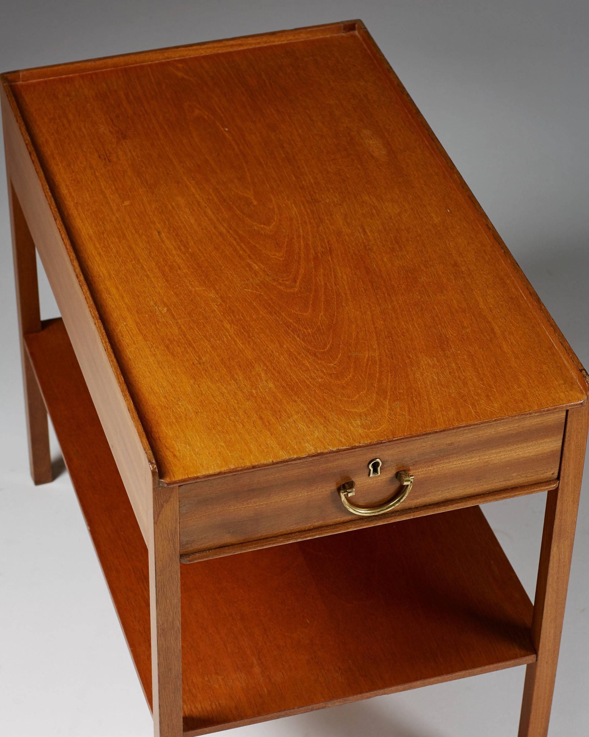 Mid-20th Century Bedside Table Designed by Josef Frank for Svenskt Tenn, Sweden, 1950s