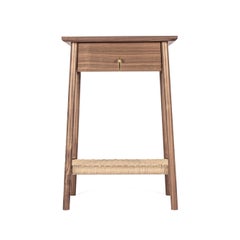 Bedside Table, Drawer, Hardwood, Danish Cord, Bronze, Night Stand