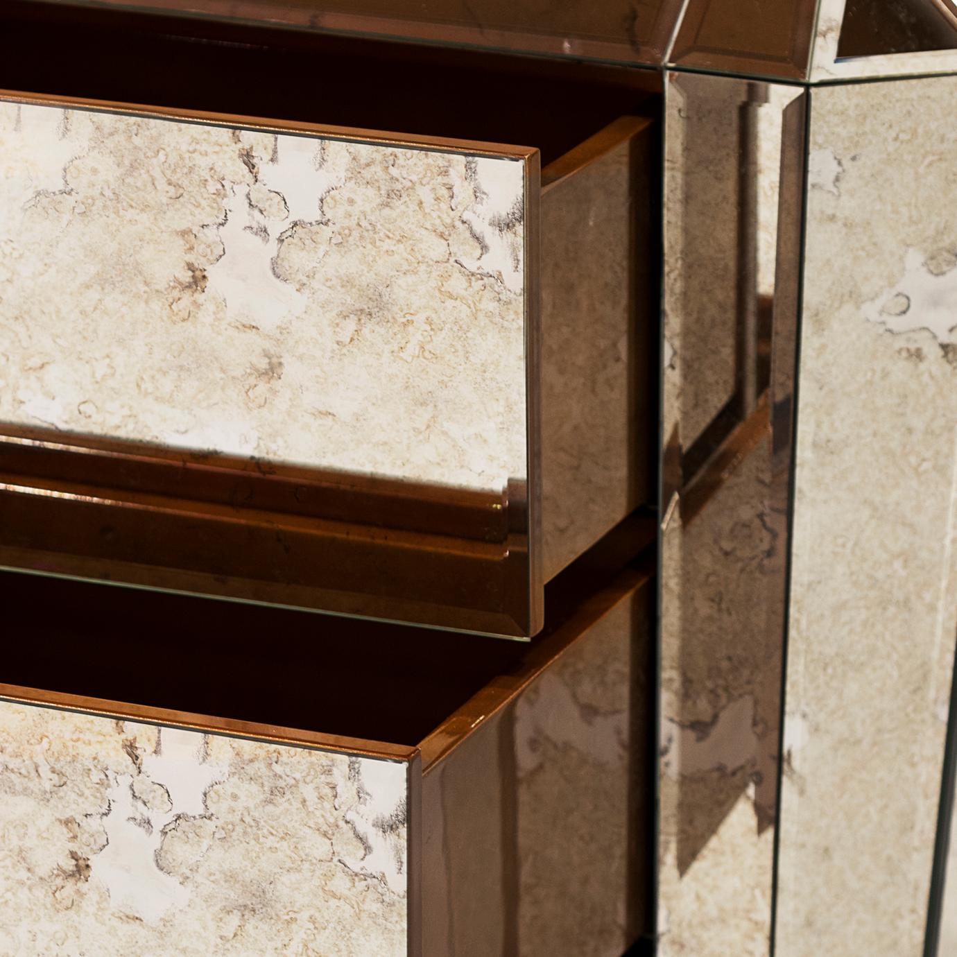 Laiton Table de chevet « Clats » en vente