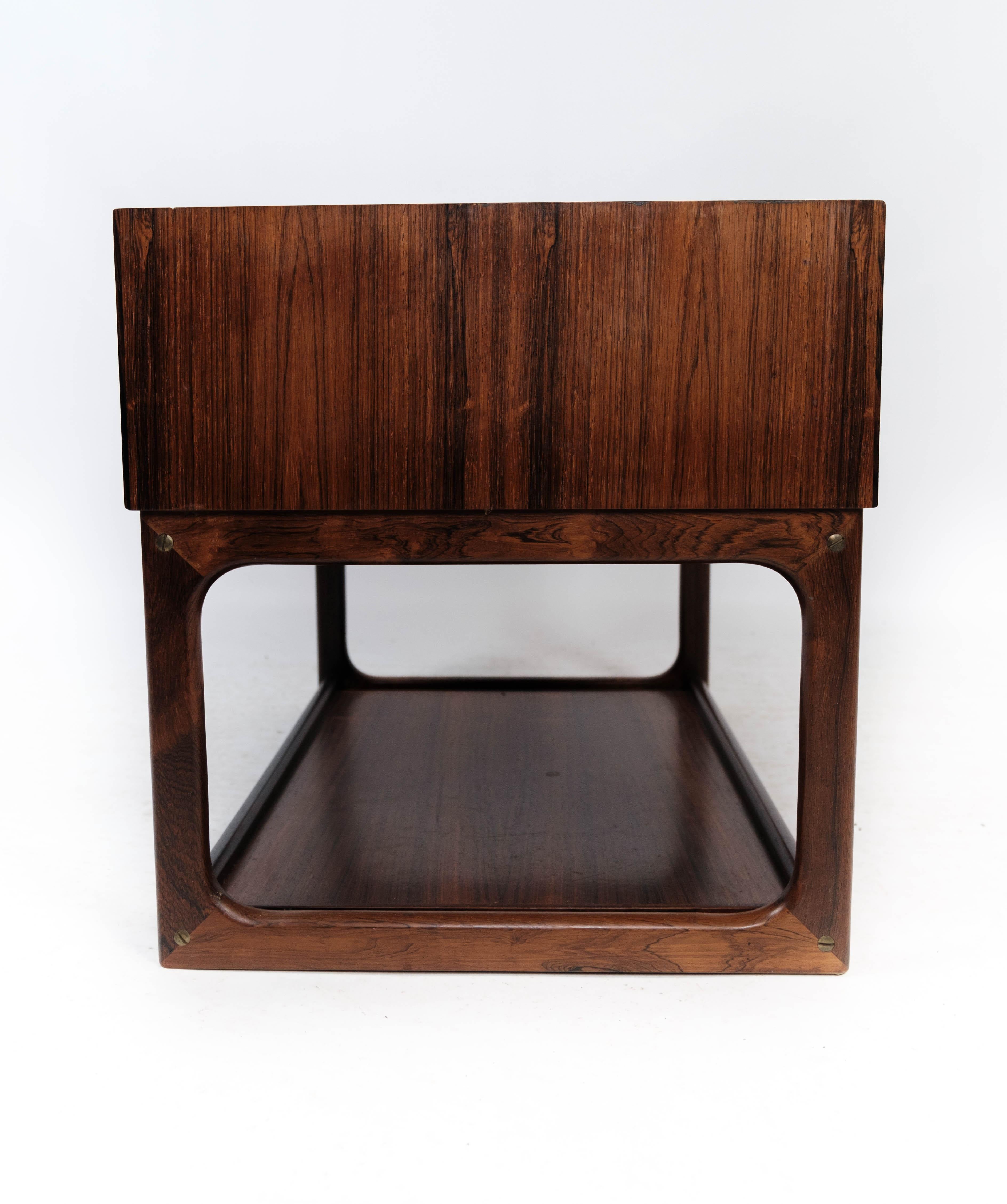 Bedside Table in Rosewood of Danish Design Manufactured by Brouer in the 1960s 5