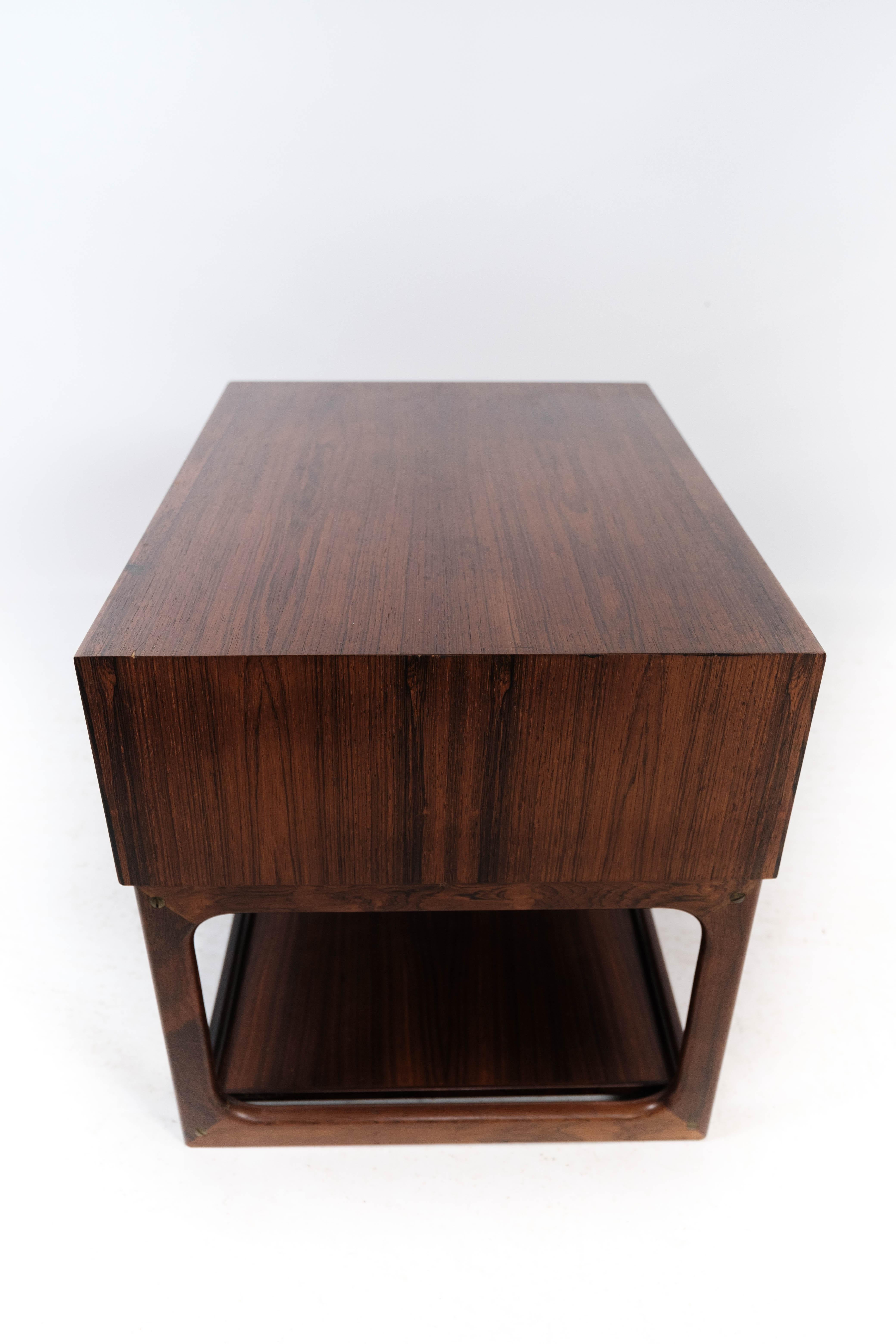 Bedside Table in Rosewood of Danish Design Manufactured by Brouer in the 1960s 6