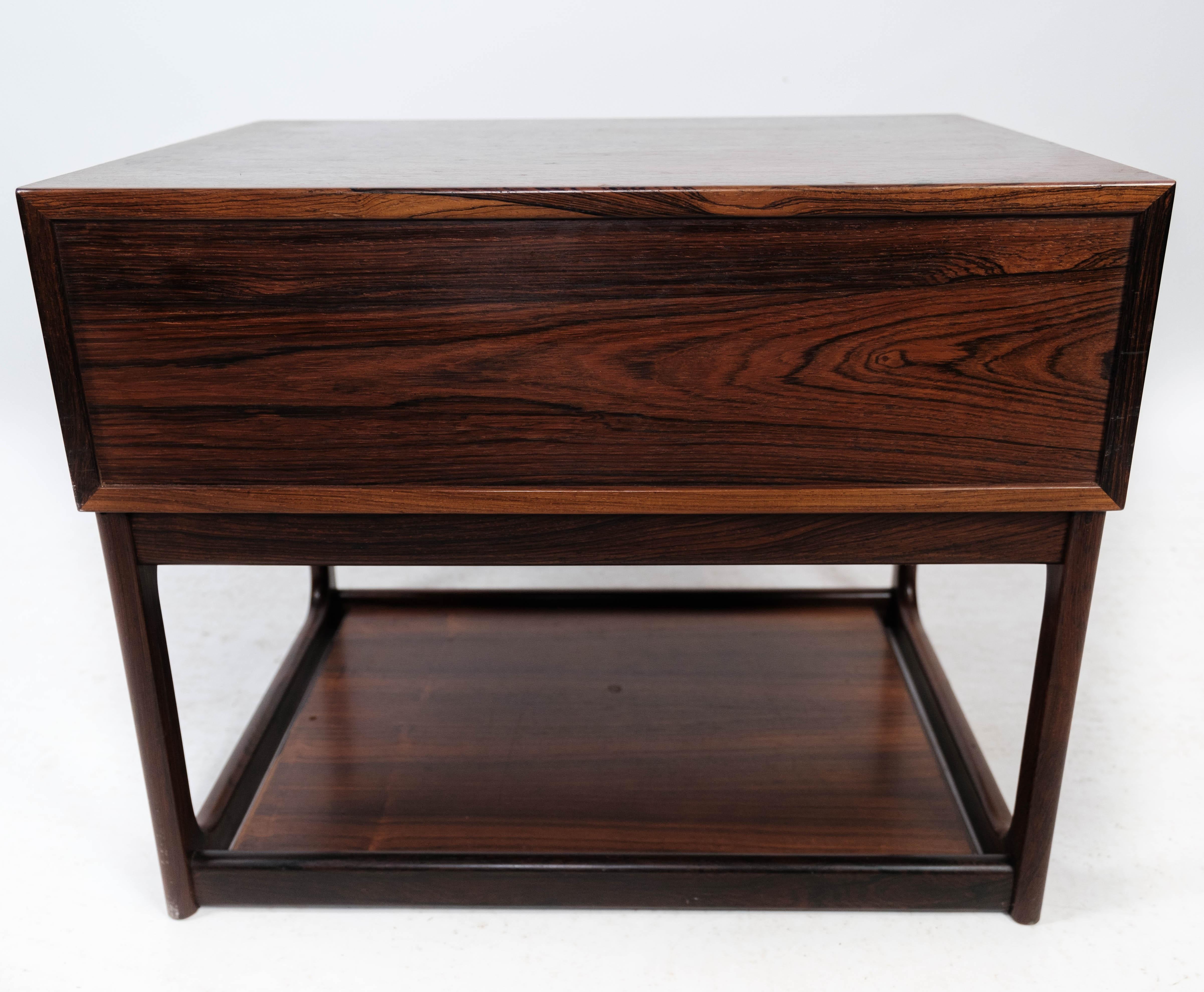 Bedside Table in Rosewood of Danish Design Manufactured by Brouer in the 1960s 7