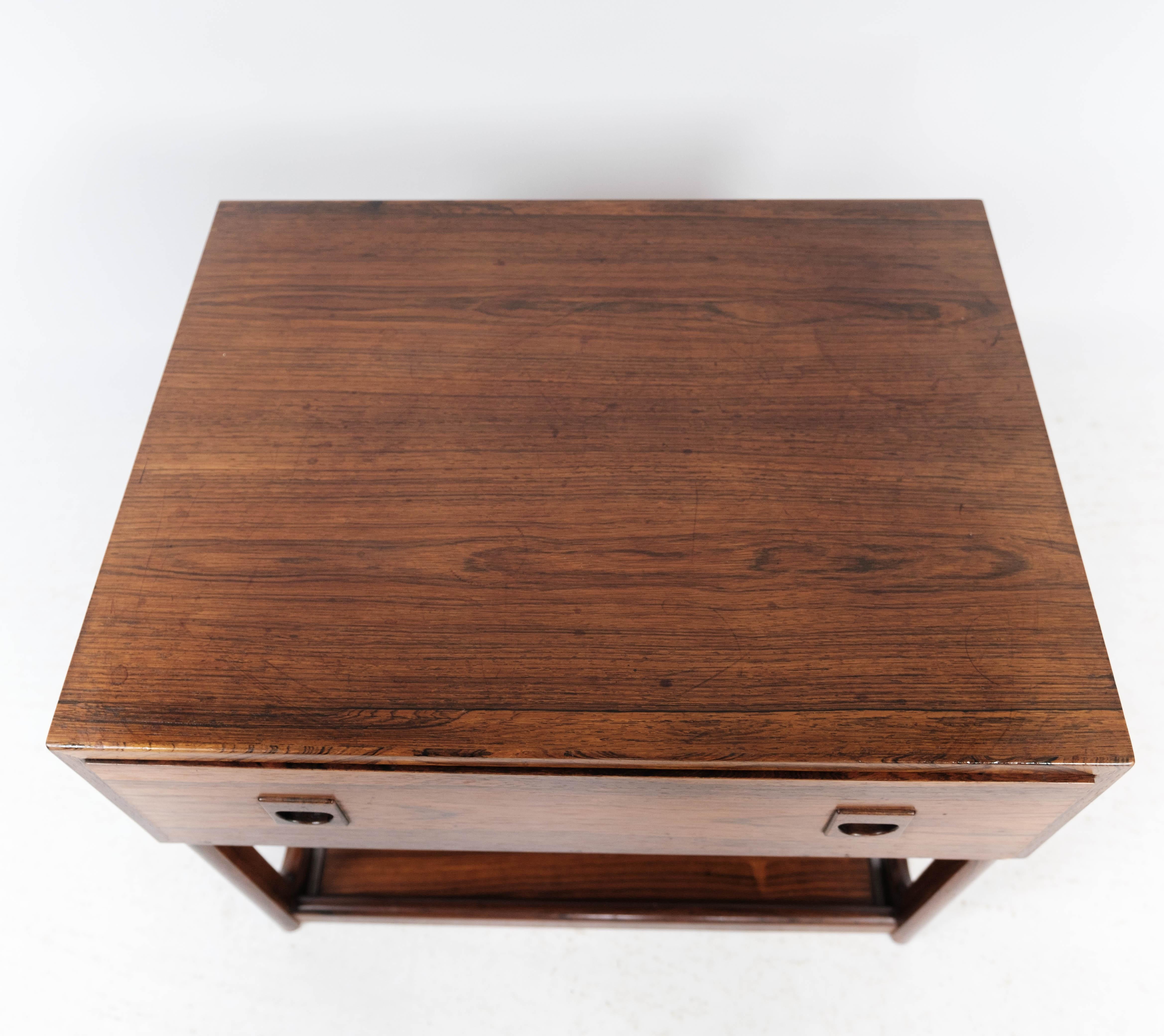 rosewood bedside table