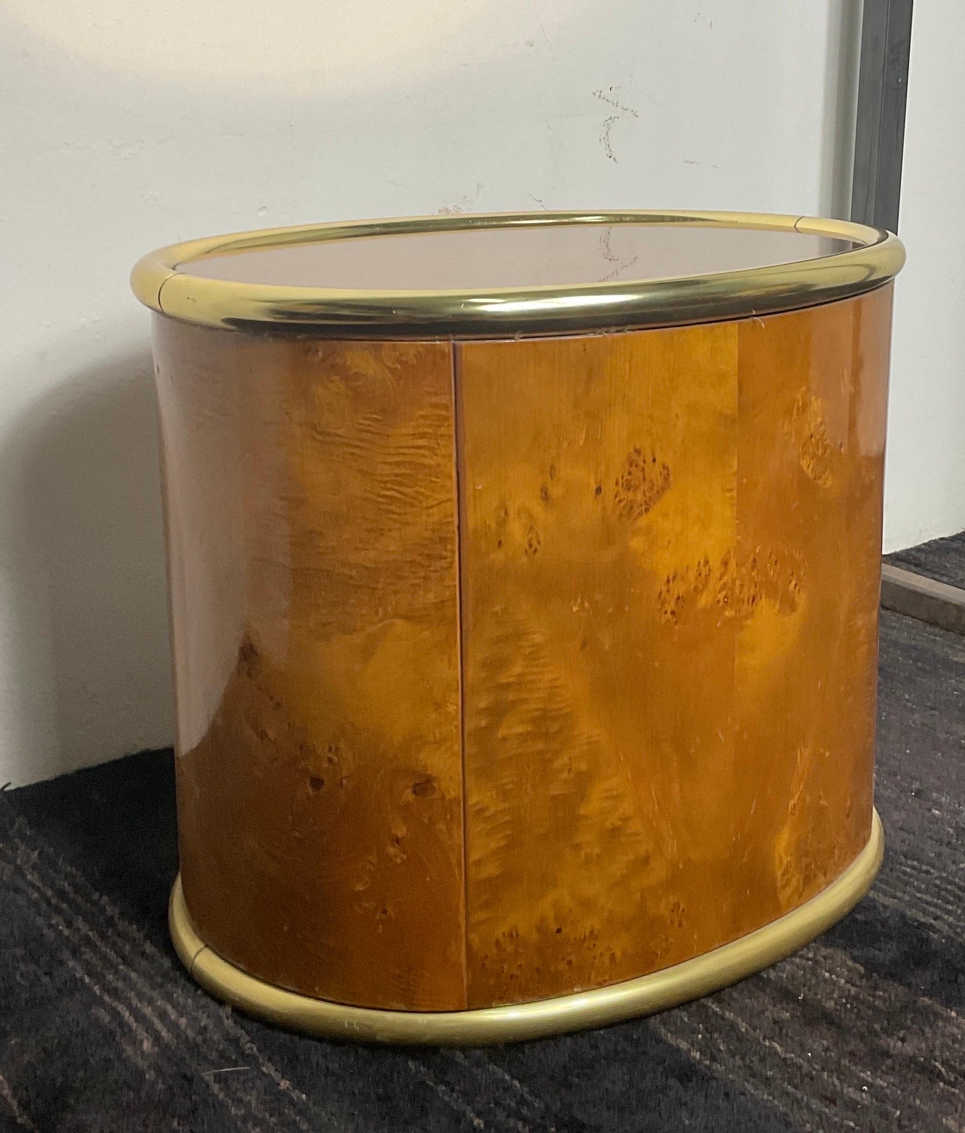 Bedside table in the 70s mirrored For Sale 8