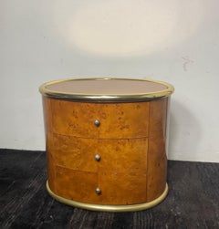 Bedside table in the 70s mirrored