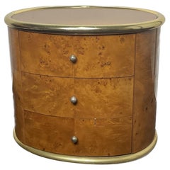 Bedside table in the 70s mirrored