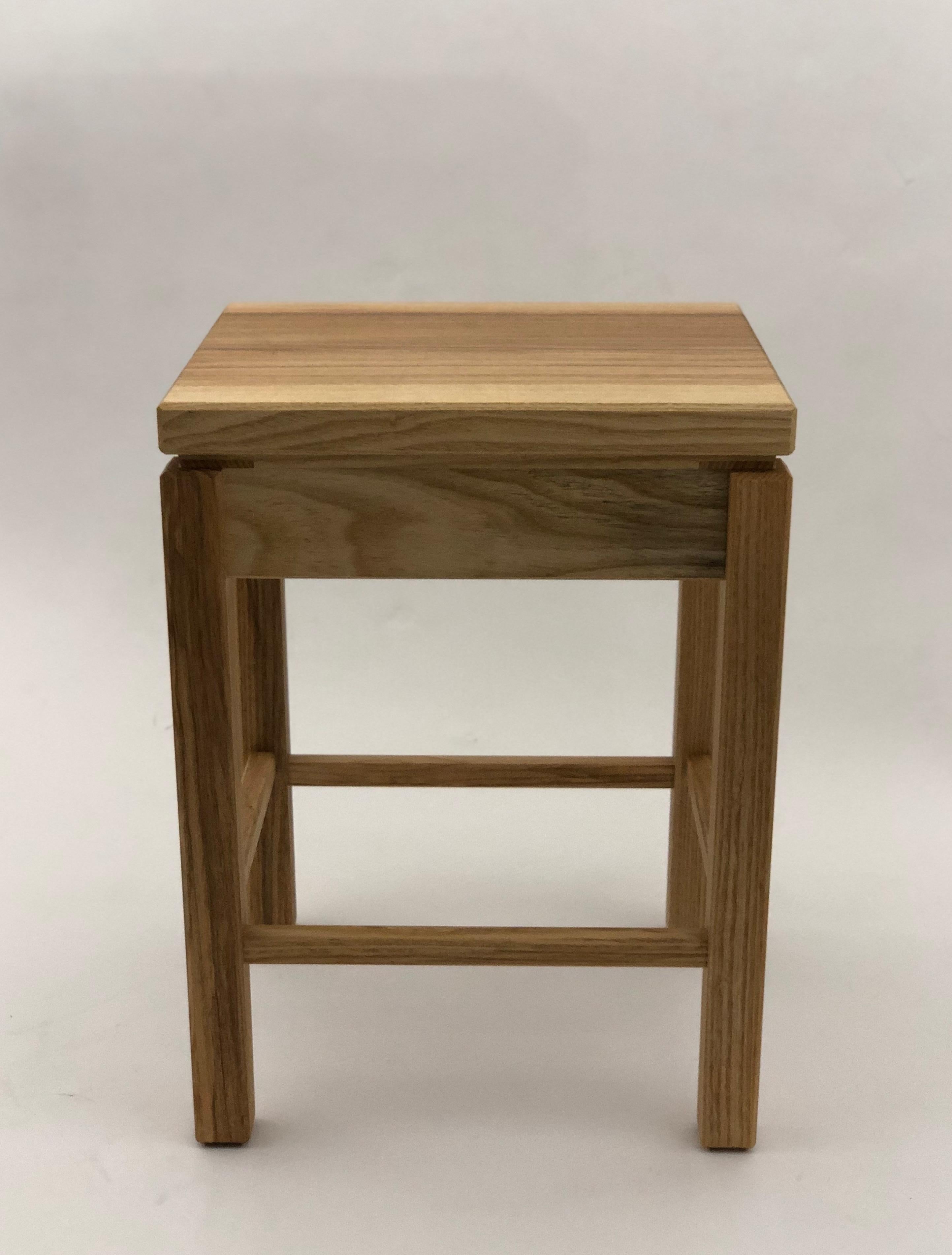 Oiled Bedside Table in White Ash with Oil Finish For Sale