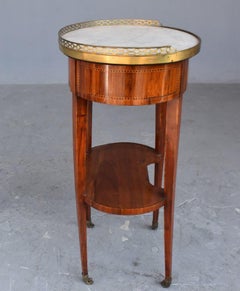 Bedside Table Louis XVI Period Stamped JB Vassous