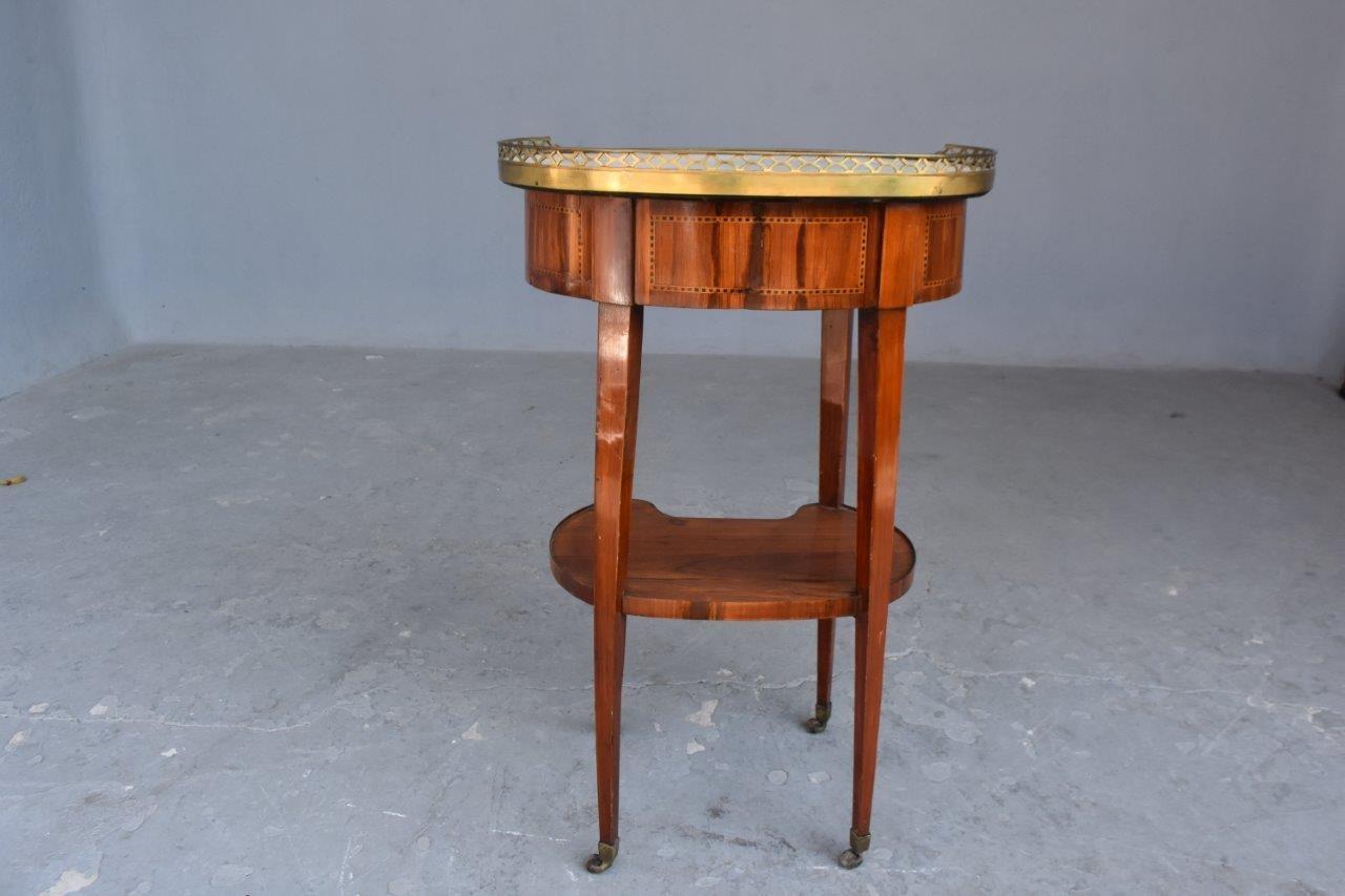 French Bedside Table Louis XVI Period Stamped JB Vassous For Sale