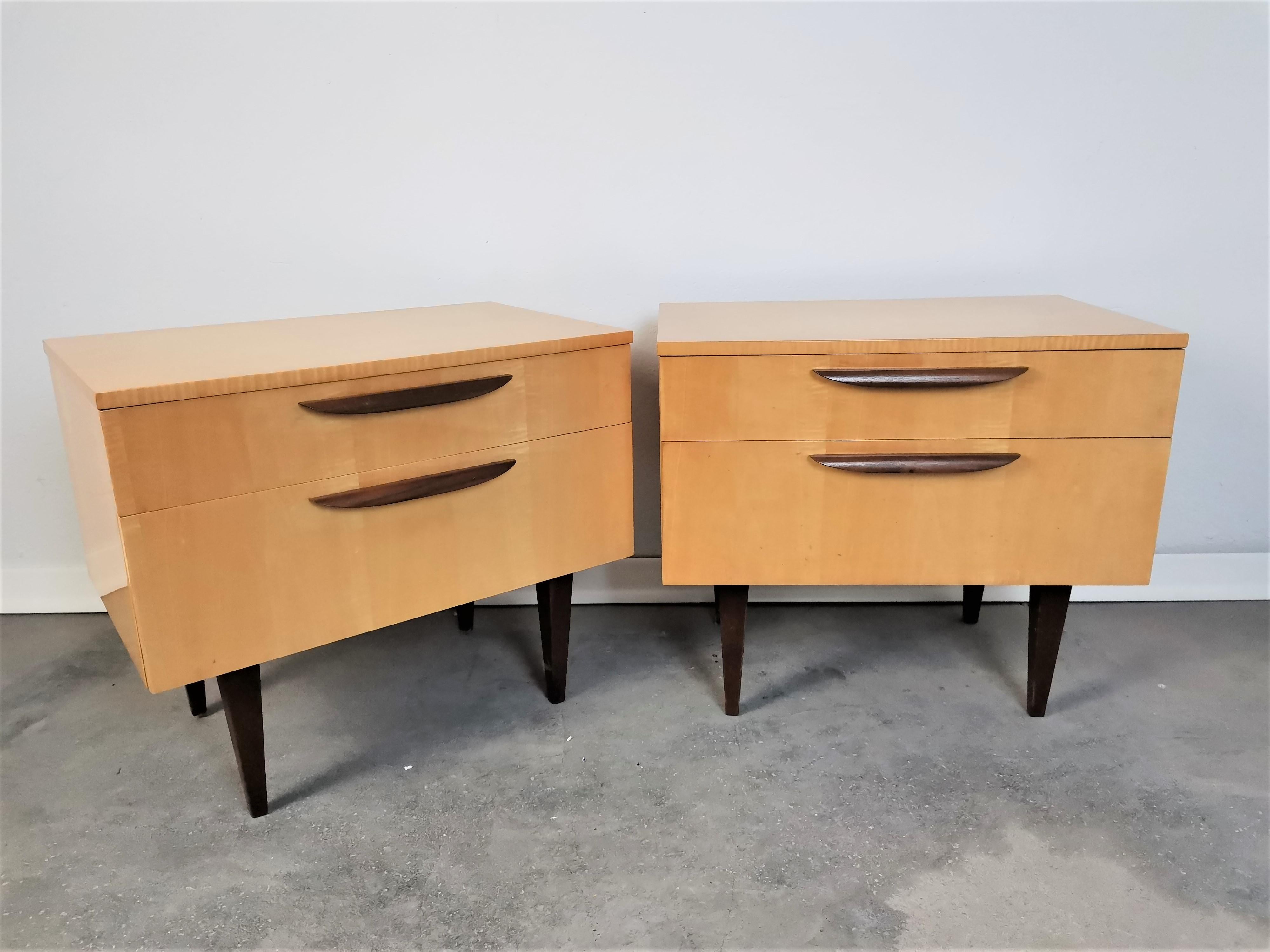 Bedside Table / Nightstand, 1970s, Pair 3