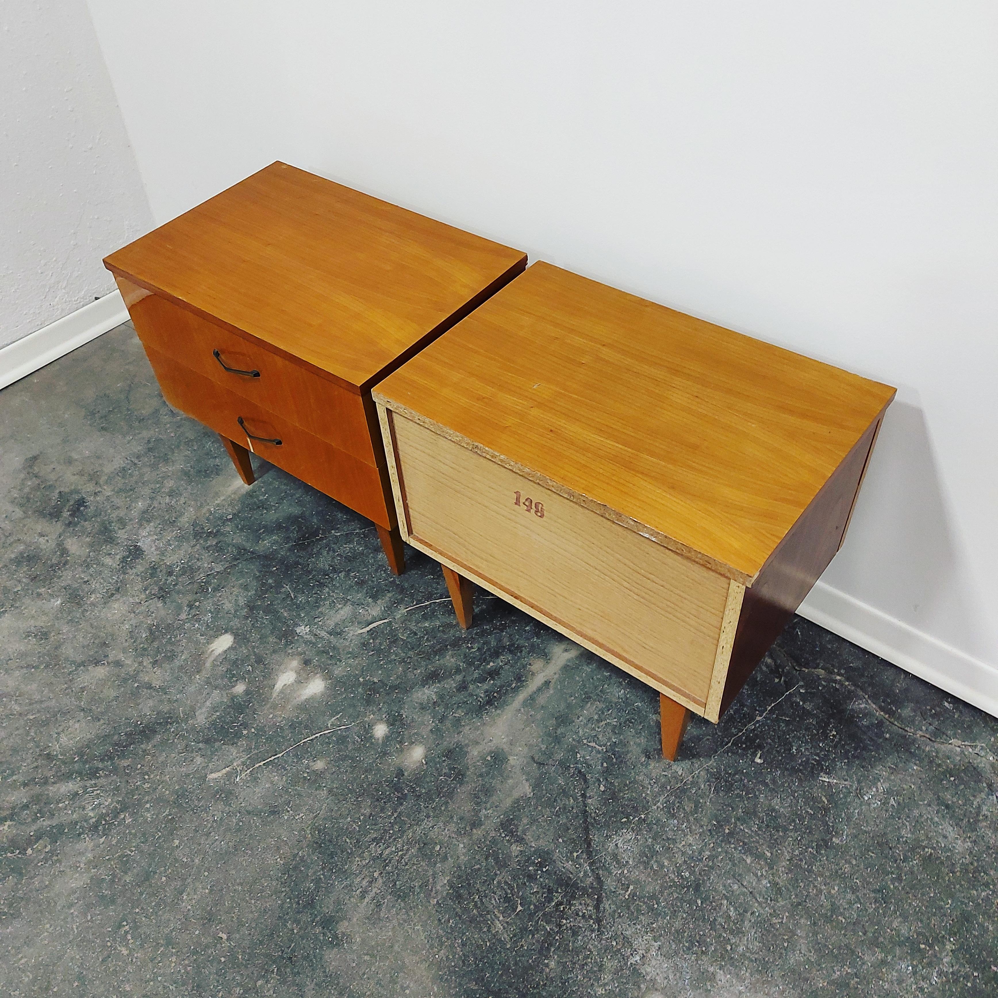 Mid-Century Modern Bedside table/Nightstand, 1970s - pair For Sale