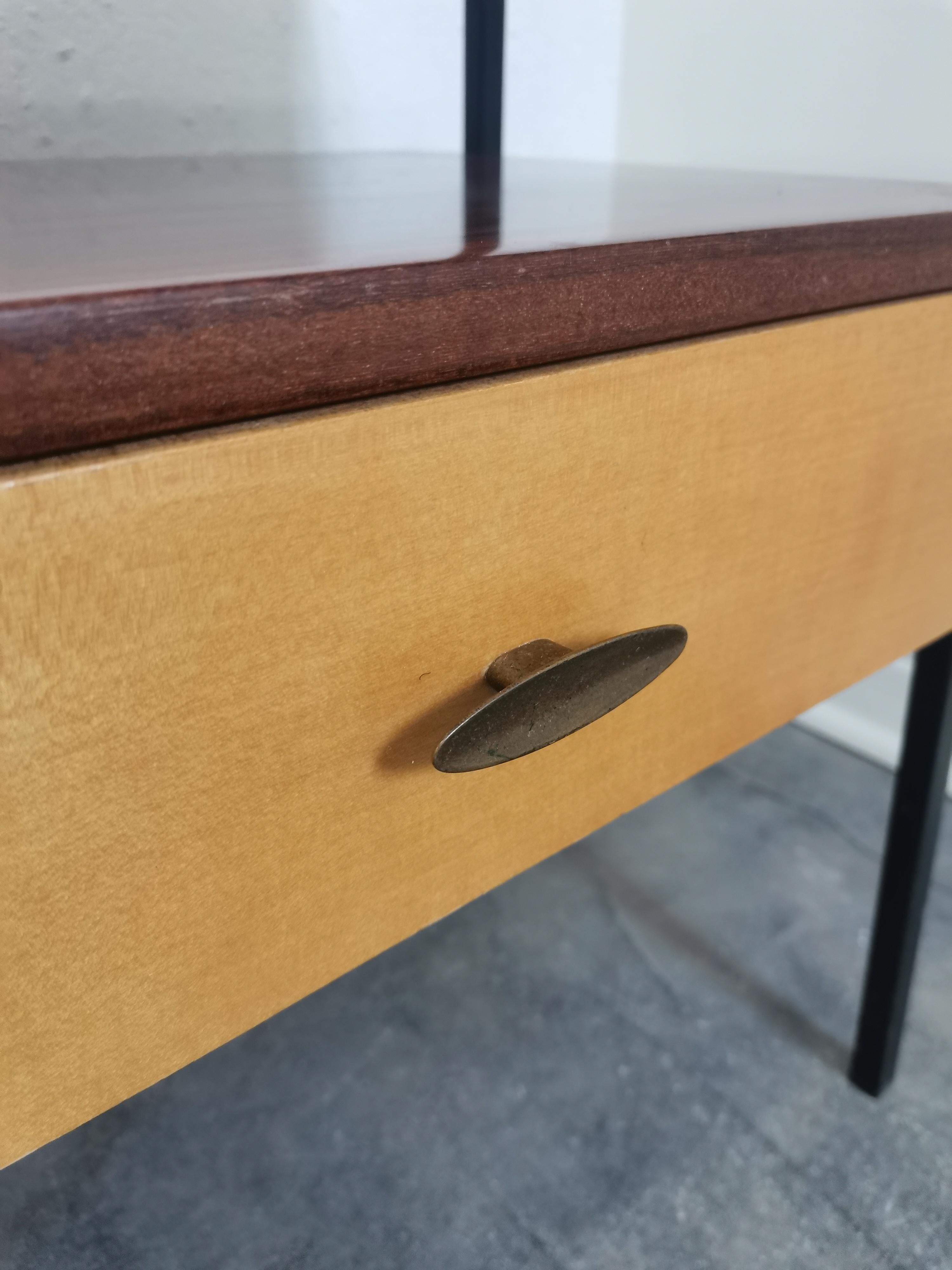 Bedside table/Nightstand, pair 1970s 7