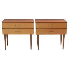 Used Bedside Table / Nightstand, Pair 1970s