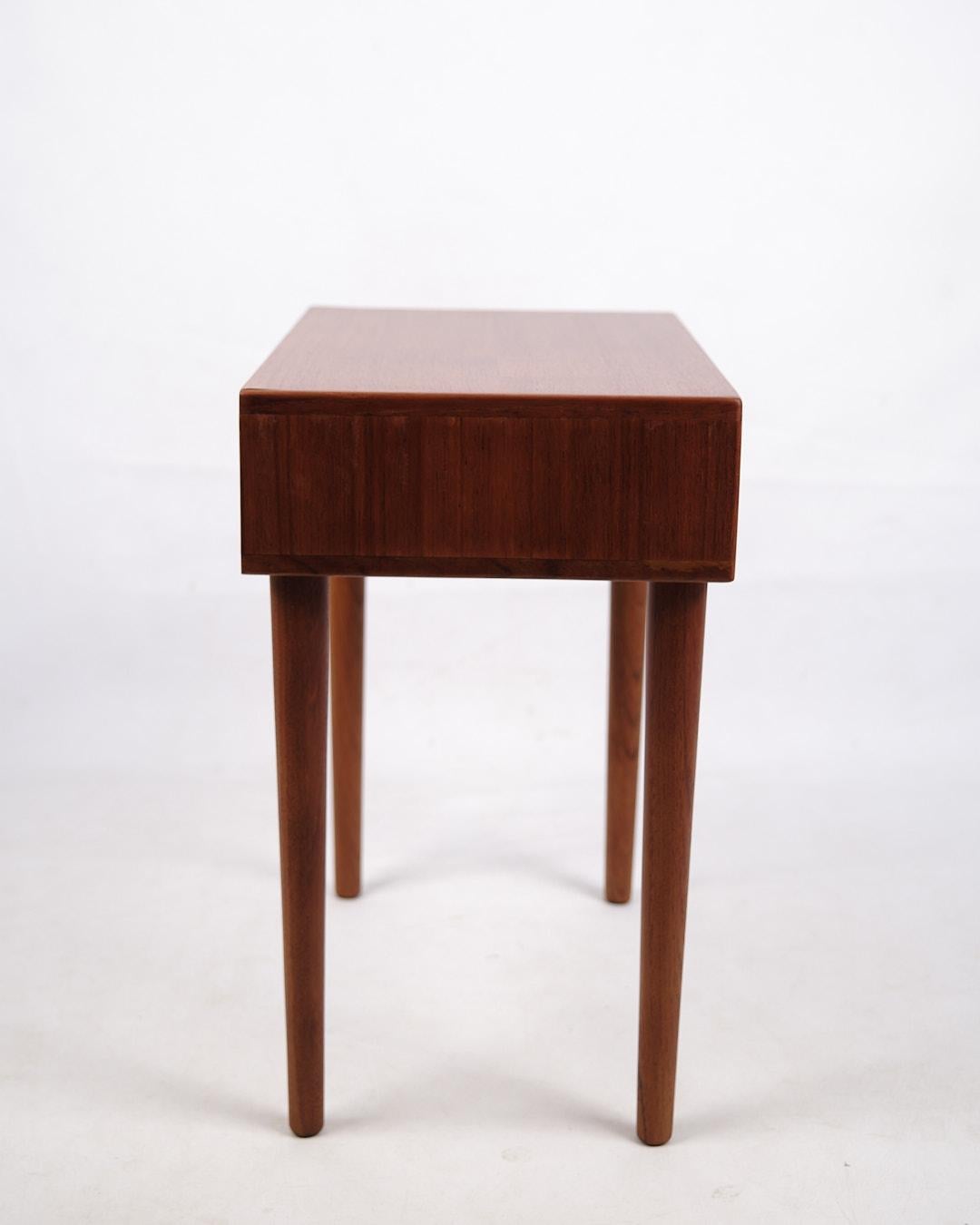 Table de chevet/table d'appoint en teck, design danois des années 1960 Bon état - En vente à Lejre, DK