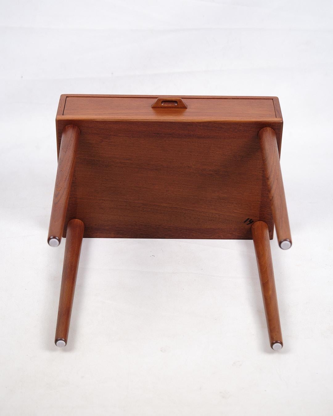 Teck Table de chevet/table d'appoint en teck, design danois des années 1960 en vente