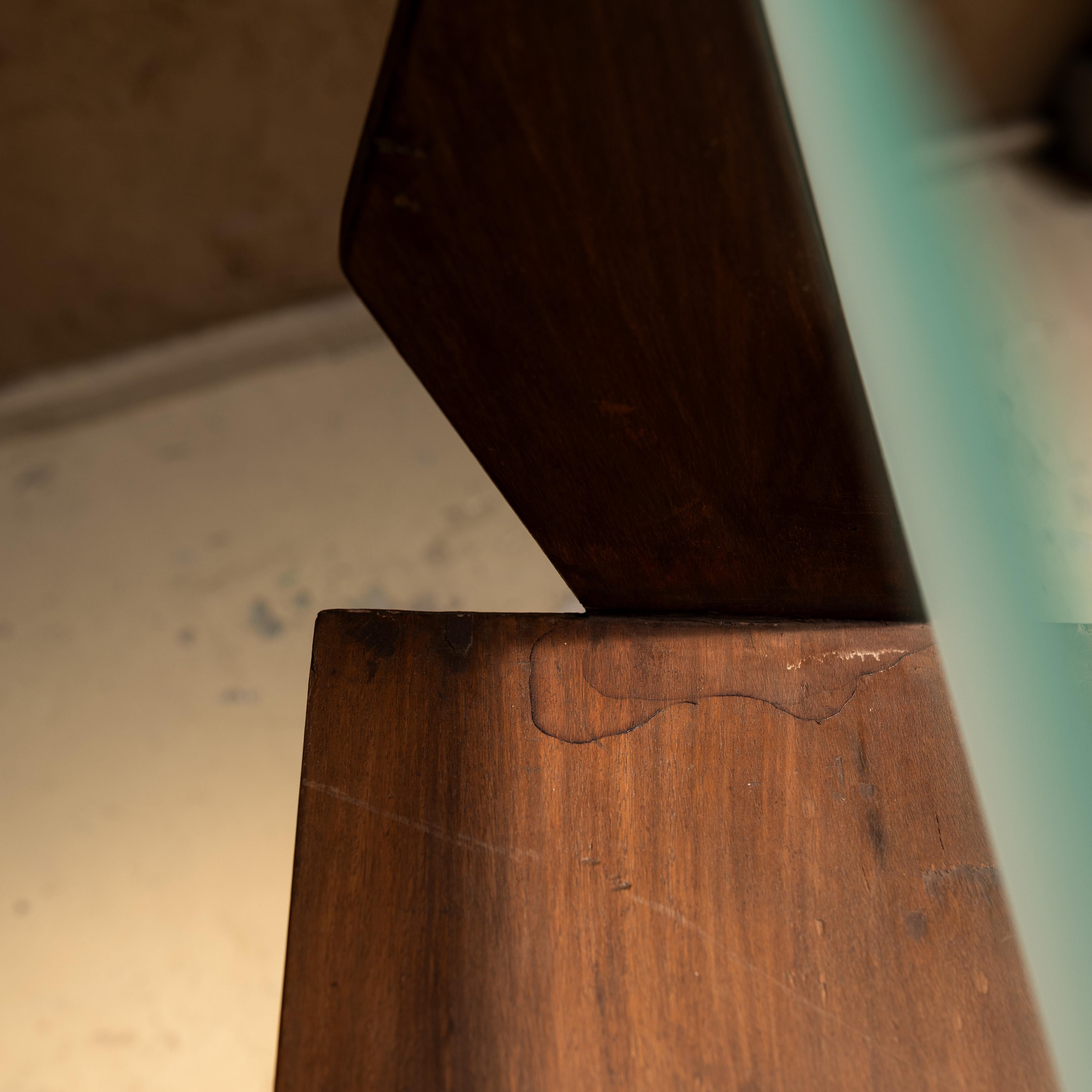 Bedside Table with Lamp by Pierre Jeanneret, Chandigarh For Sale 4