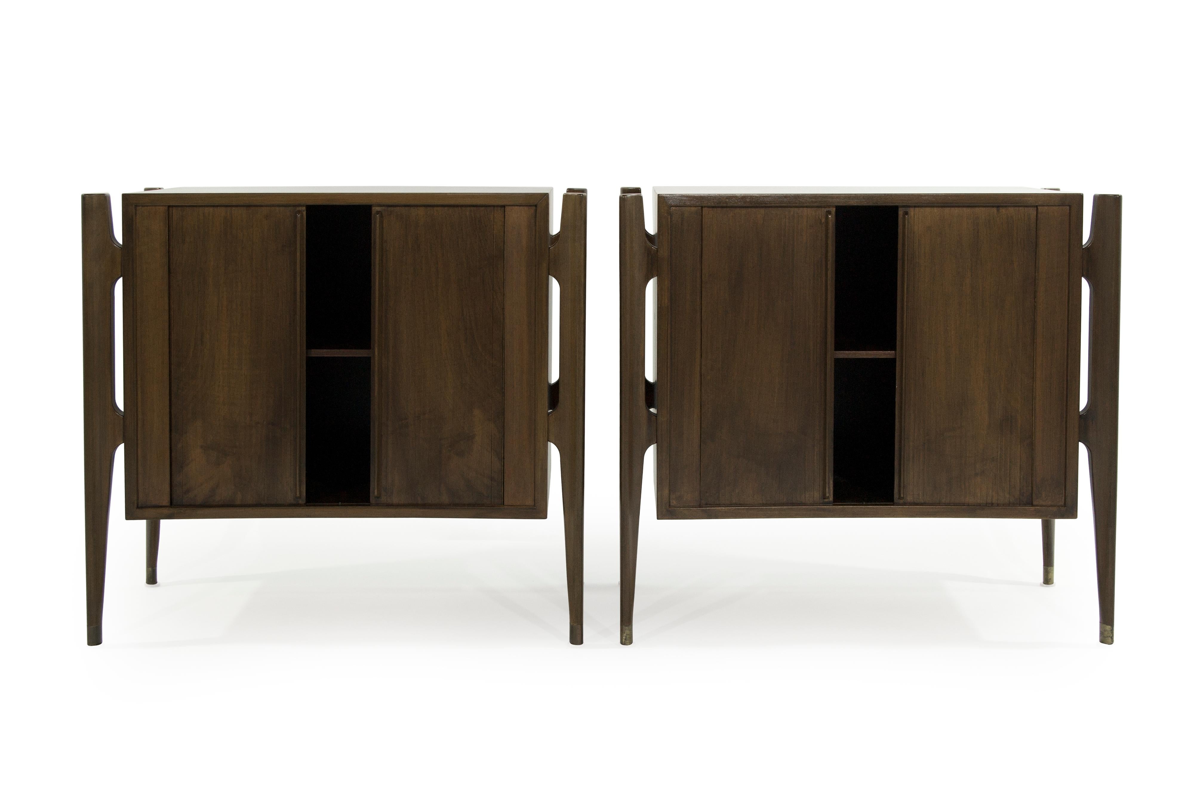 Danish Bedside Tables by Jorgen Clausen in Rosewood, Denmark, 1950s