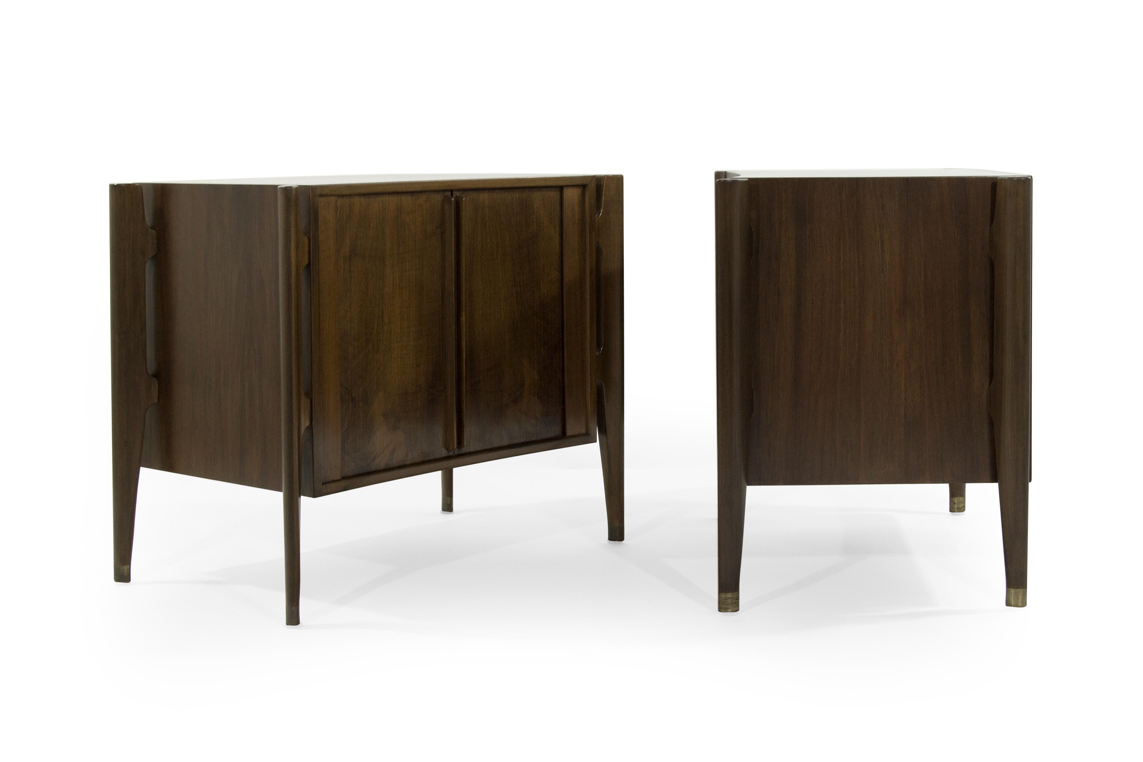 Bedside Tables by Jorgen Clausen in Rosewood, Denmark, 1950s In Excellent Condition In Westport, CT