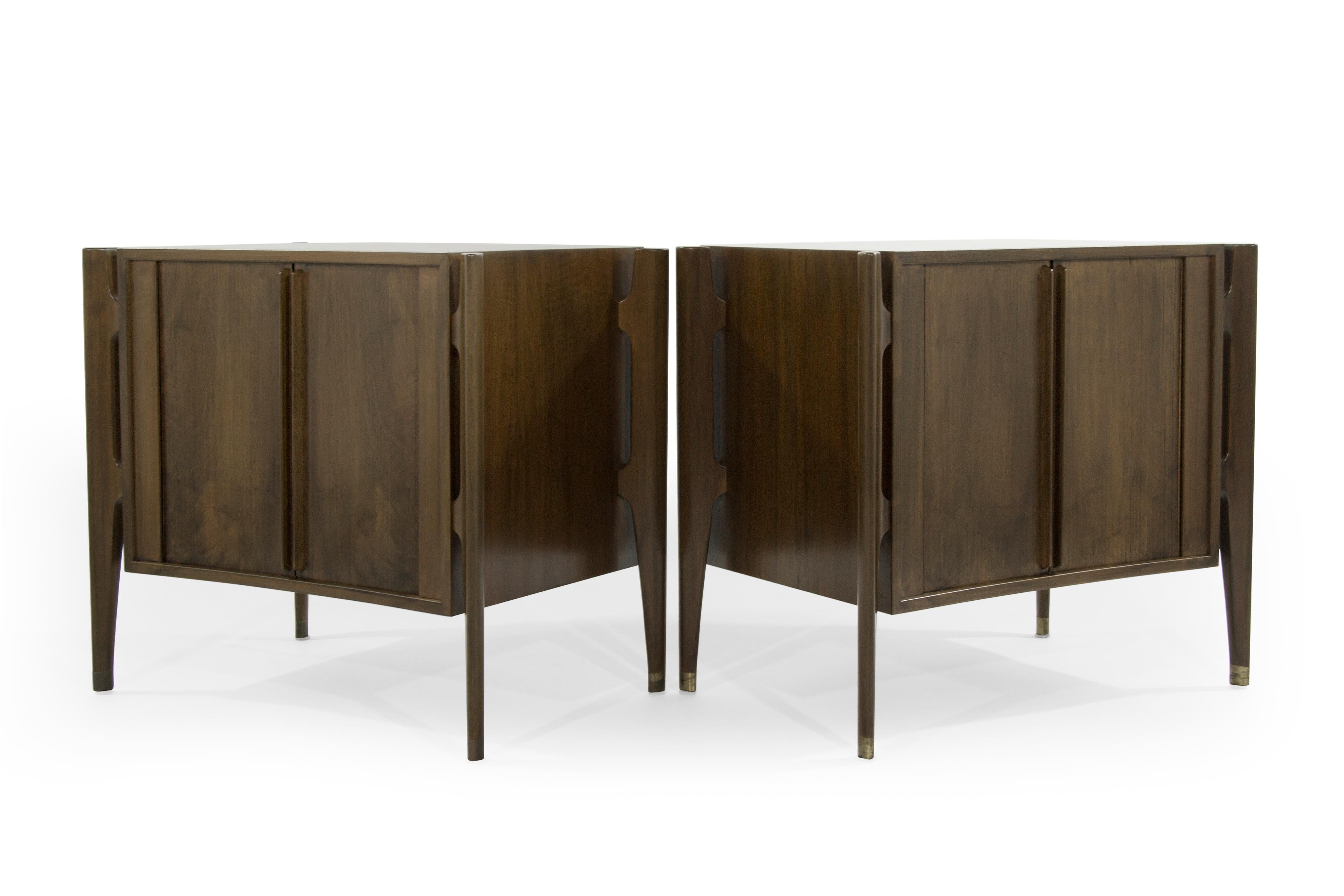 20th Century Bedside Tables by Jorgen Clausen in Rosewood, Denmark, 1950s