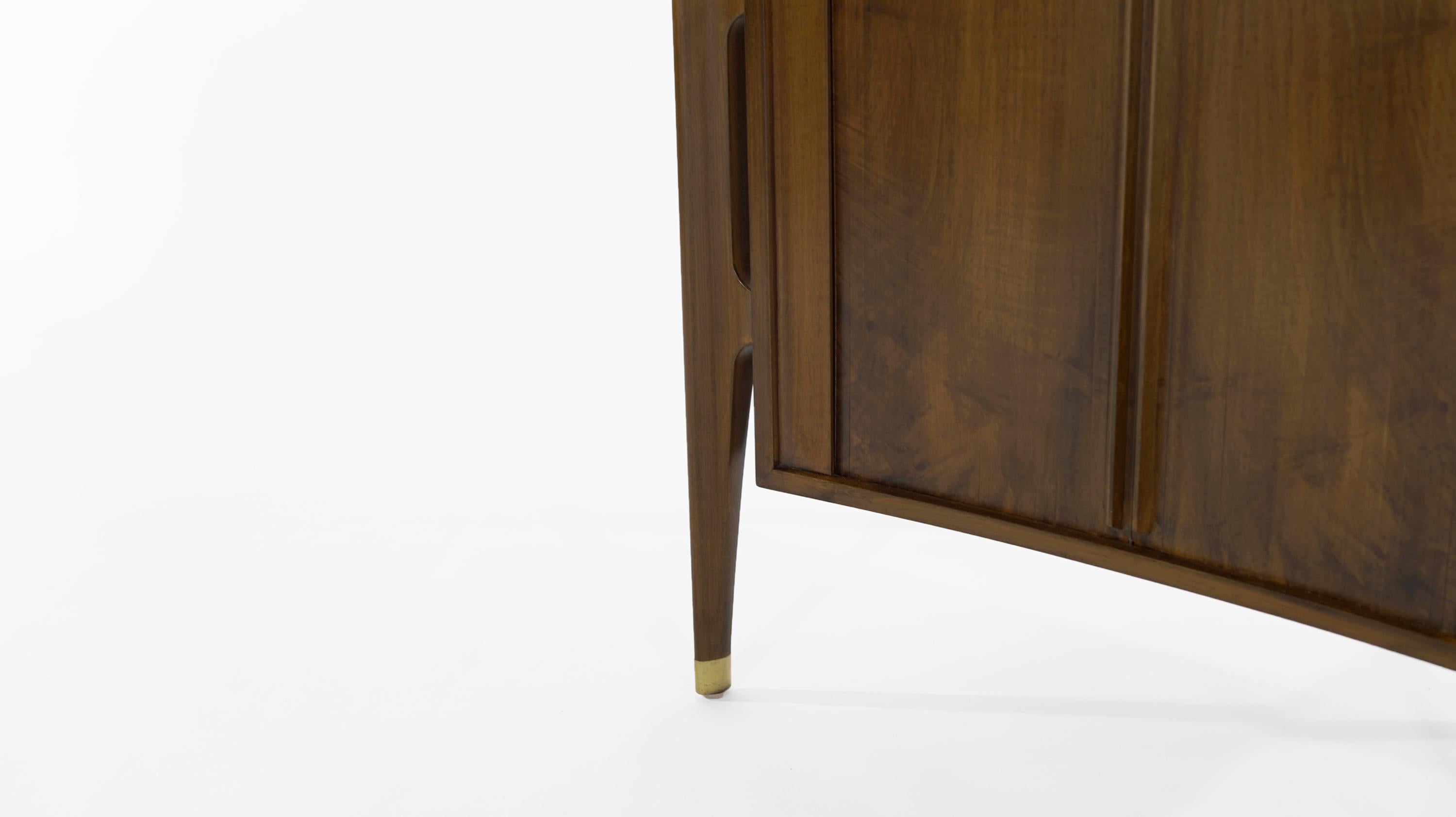 Brass Bedside Tables by Jorgen Clausen, Denmark, 1950s