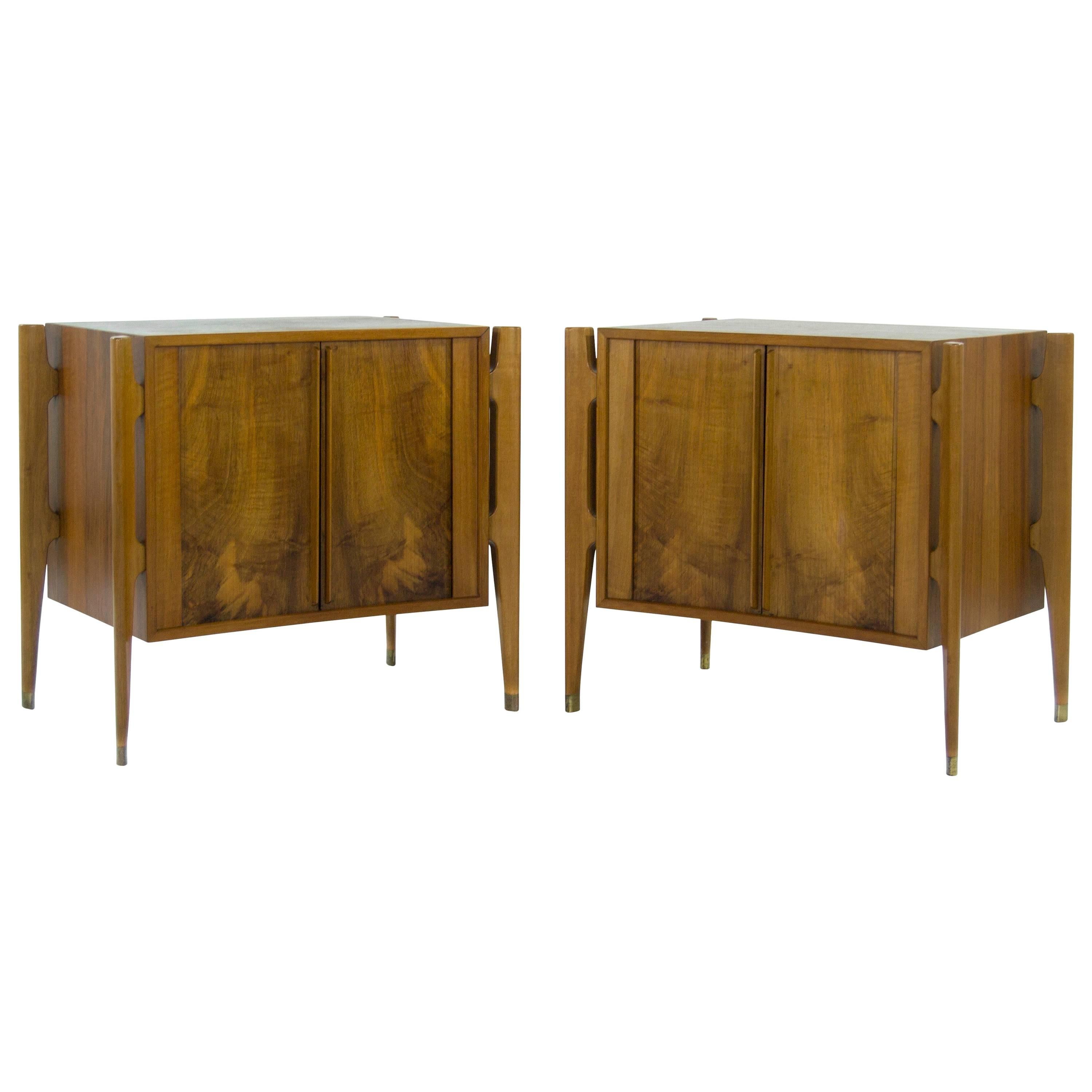 Bedside Tables by Jorgen Clausen in Rosewood, Denmark, 1950s