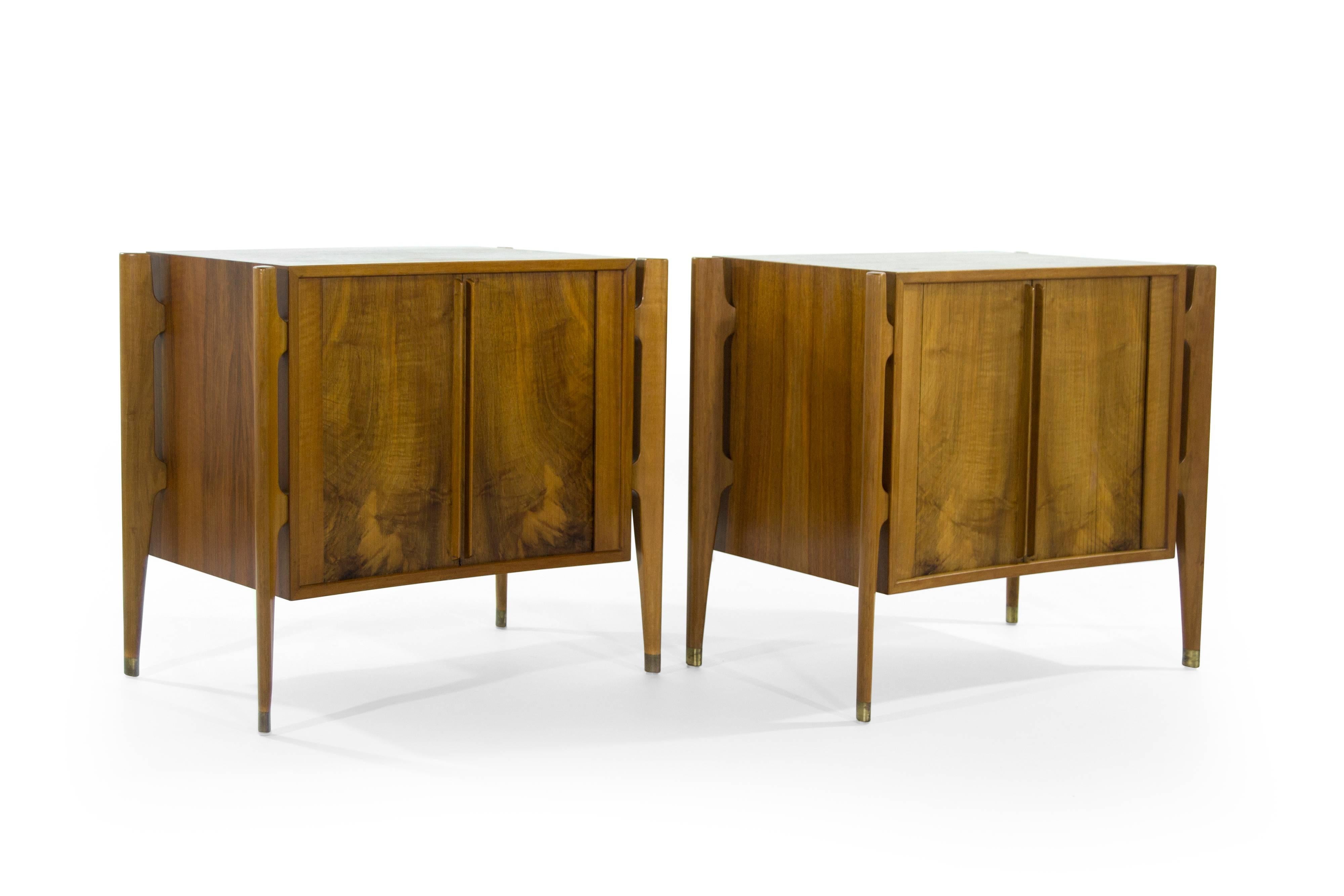 Scandinavian Modern Bedside Tables by Jorgen Clausen in Rosewood, Denmark, 1950s