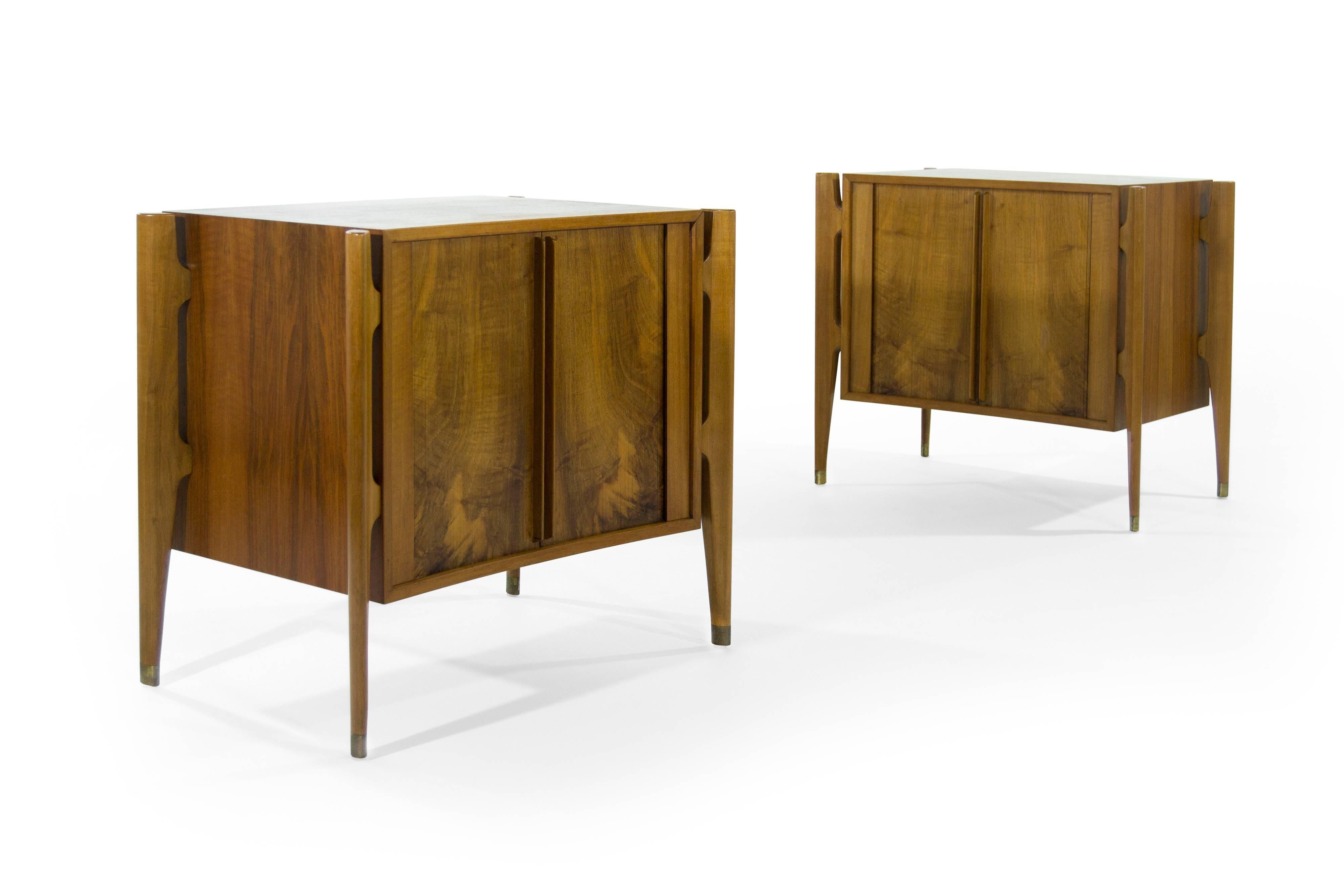 Danish Bedside Tables by Jorgen Clausen in Rosewood, Denmark, 1950s