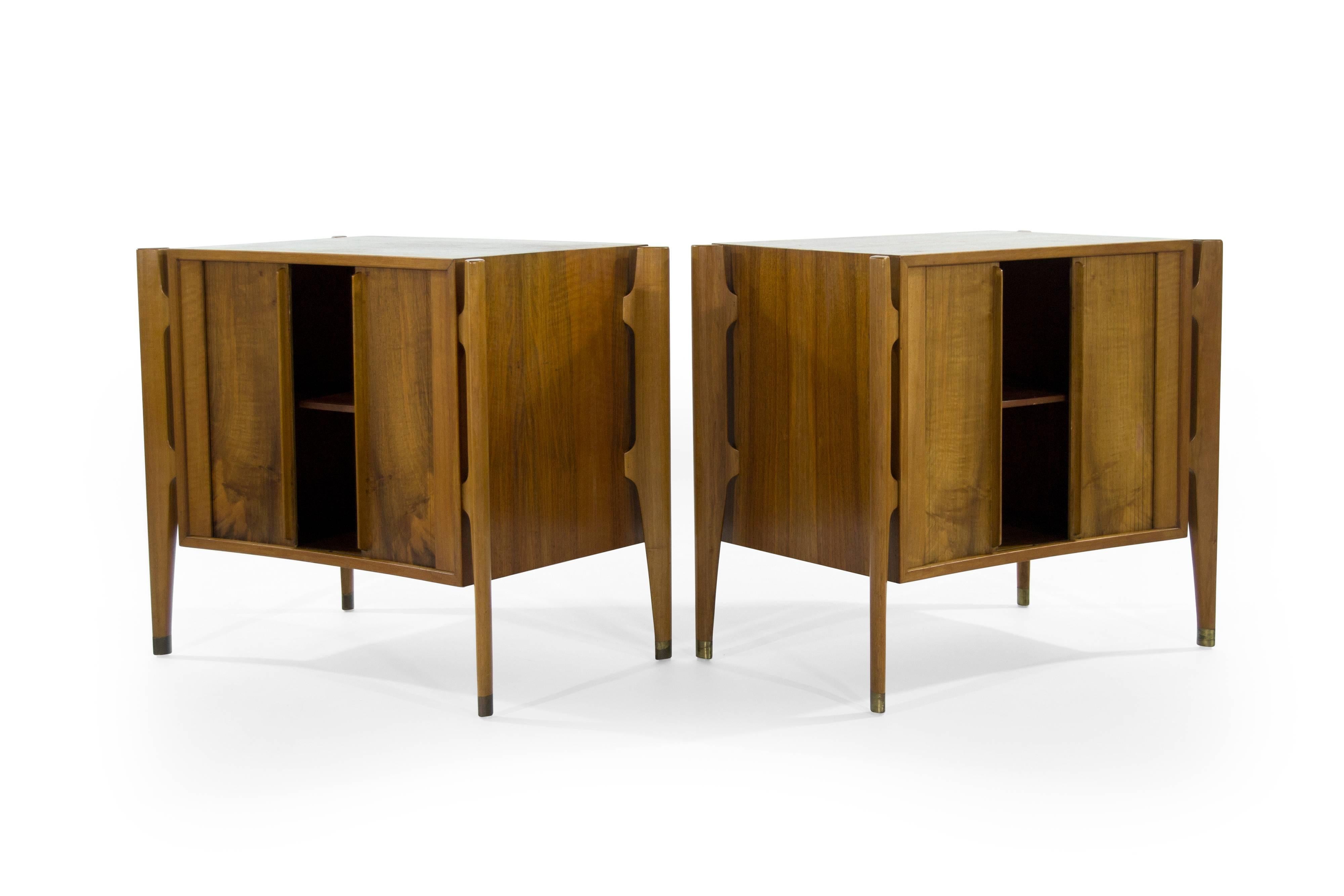 Bedside Tables by Jorgen Clausen in Rosewood, Denmark, 1950s In Excellent Condition In Westport, CT