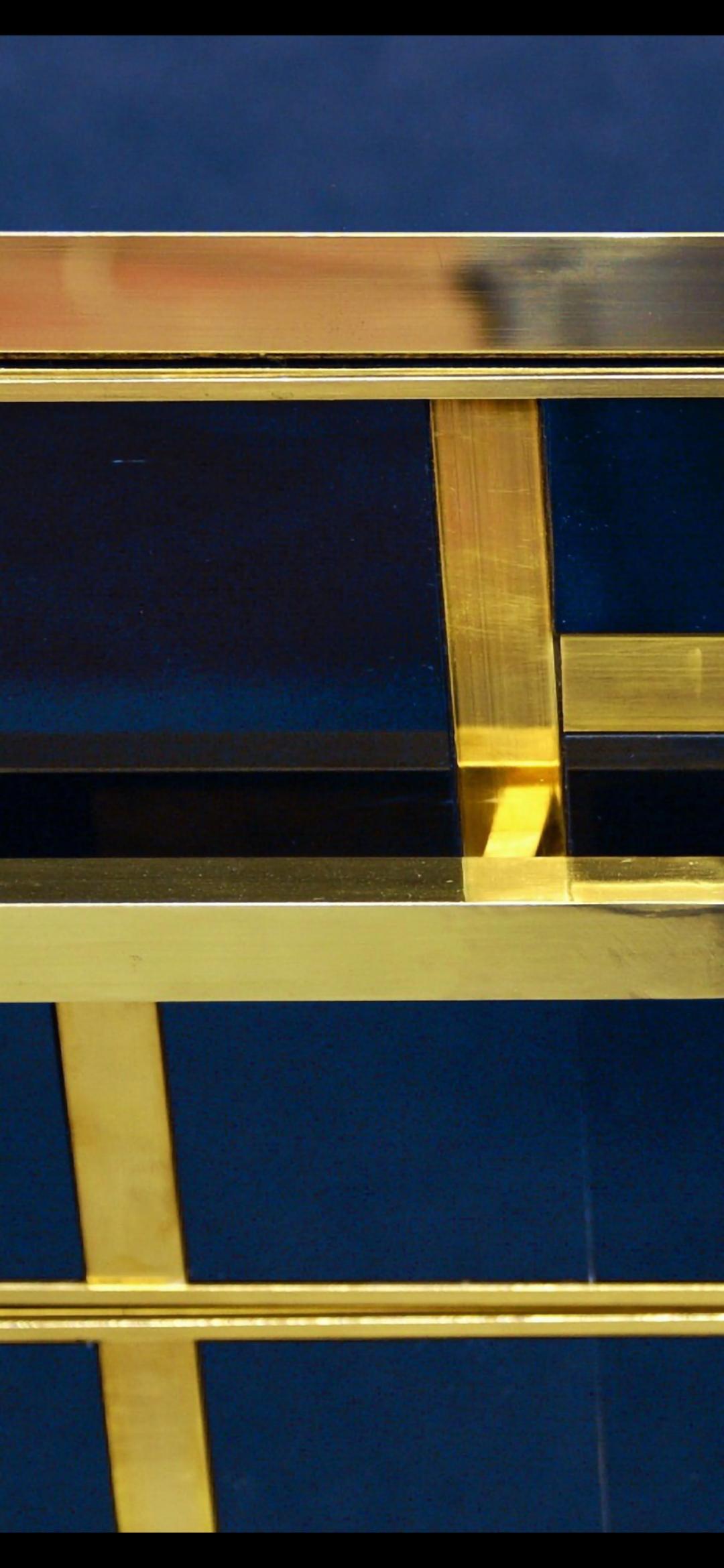 Nachttische für alle, die Blau lieben, handgefertigtes Saphirblau, justfurnituress im Angebot 3