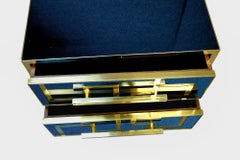 Bedside tables for those who love blue, handmade sapphire blue, justfurnituress