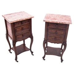 Bedside Tables, France, Around 1890, Renovated