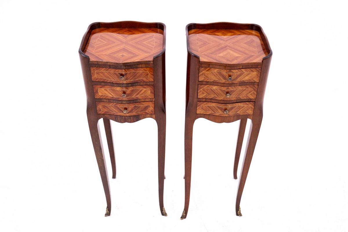 Louis Philippe Bedside tables, France, early 20th century.