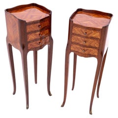 Bedside tables, France, early 20th century.