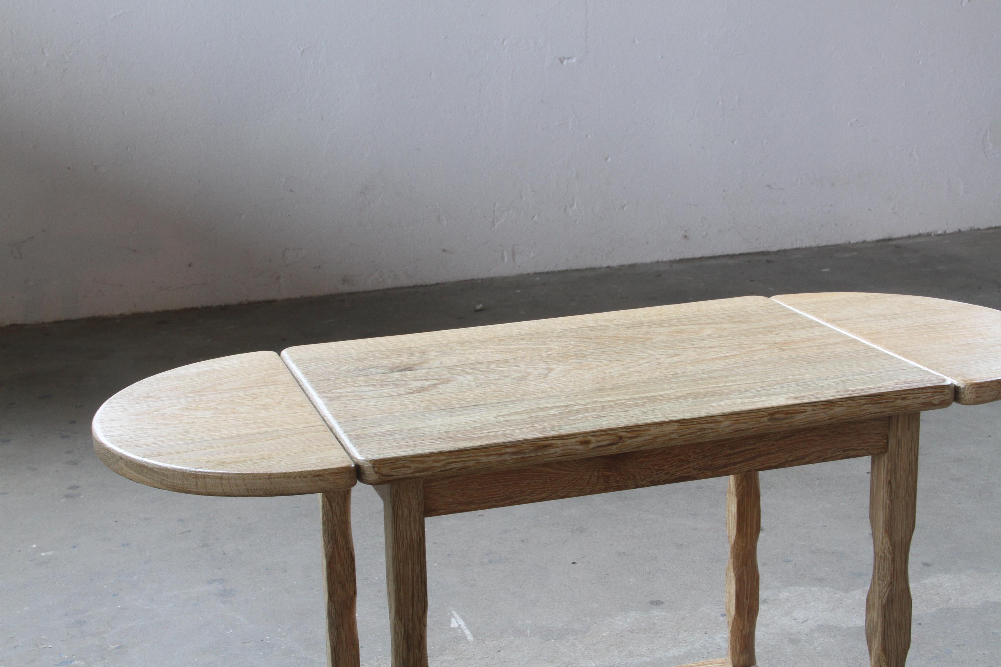 Bedside tables in the style of Kjærnulf, solid oak, denmark For Sale 4
