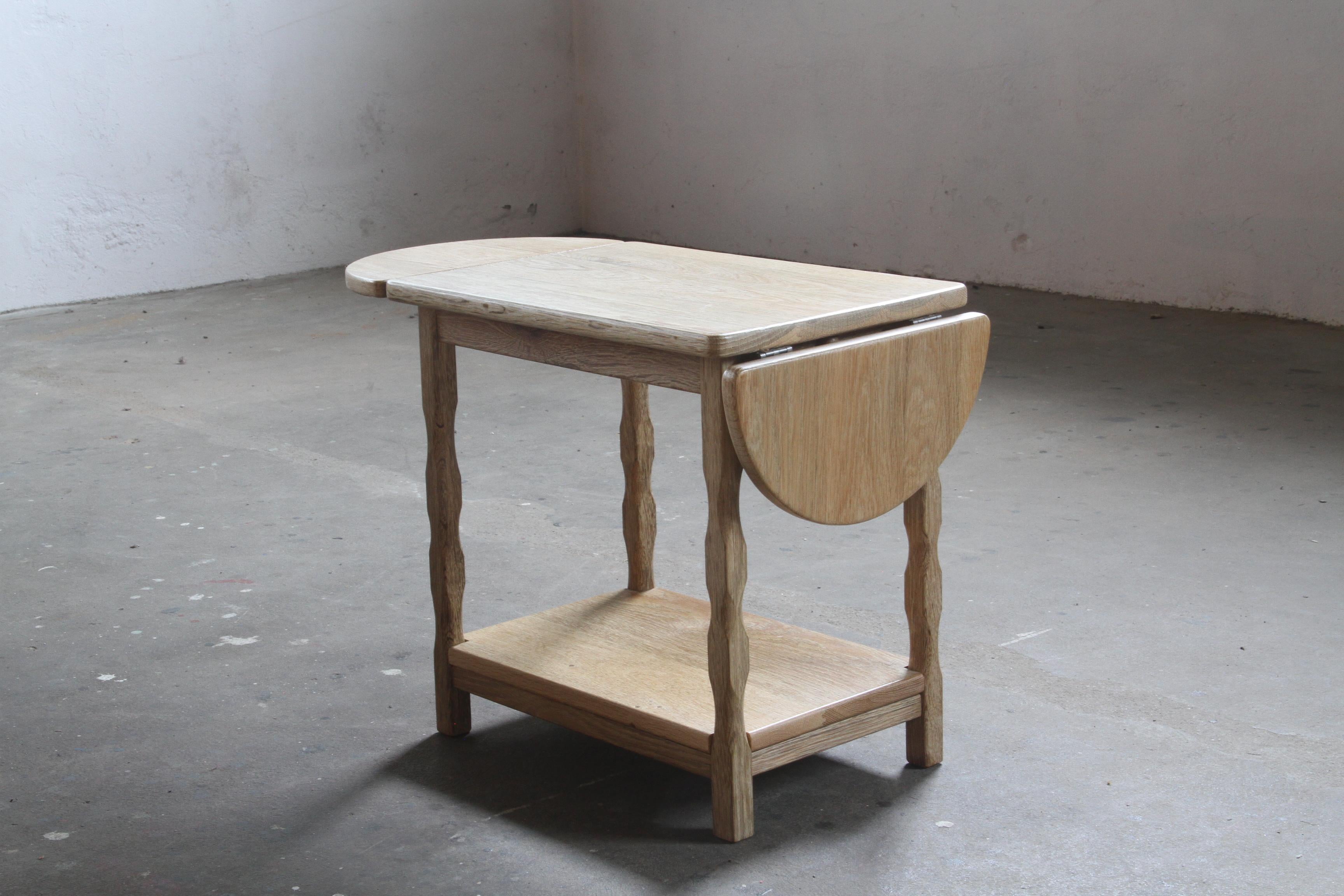 Bedside tables in the style of Kjærnulf, solid oak, denmark For Sale 7