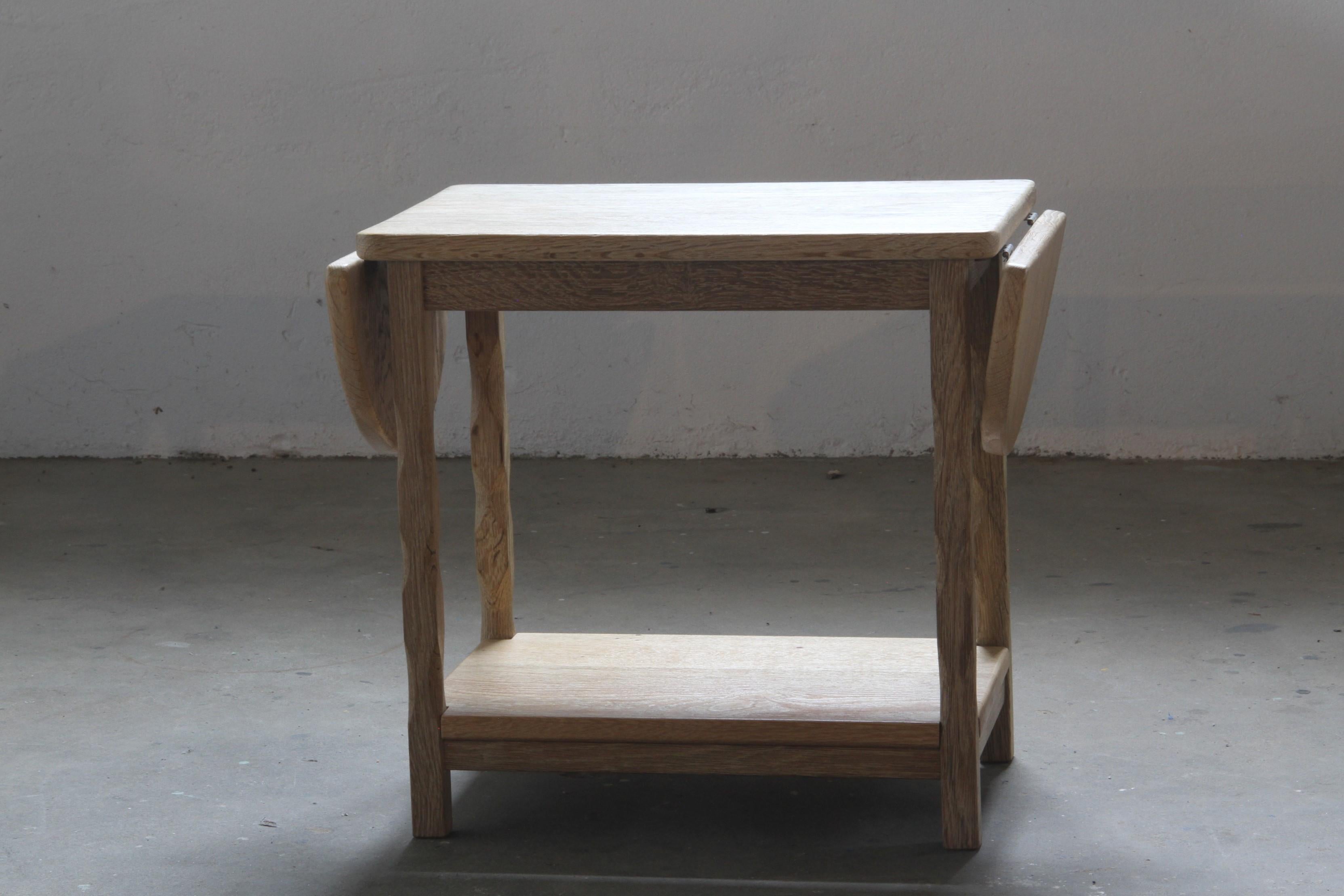 Danish Bedside tables in the style of Kjærnulf, solid oak, denmark For Sale