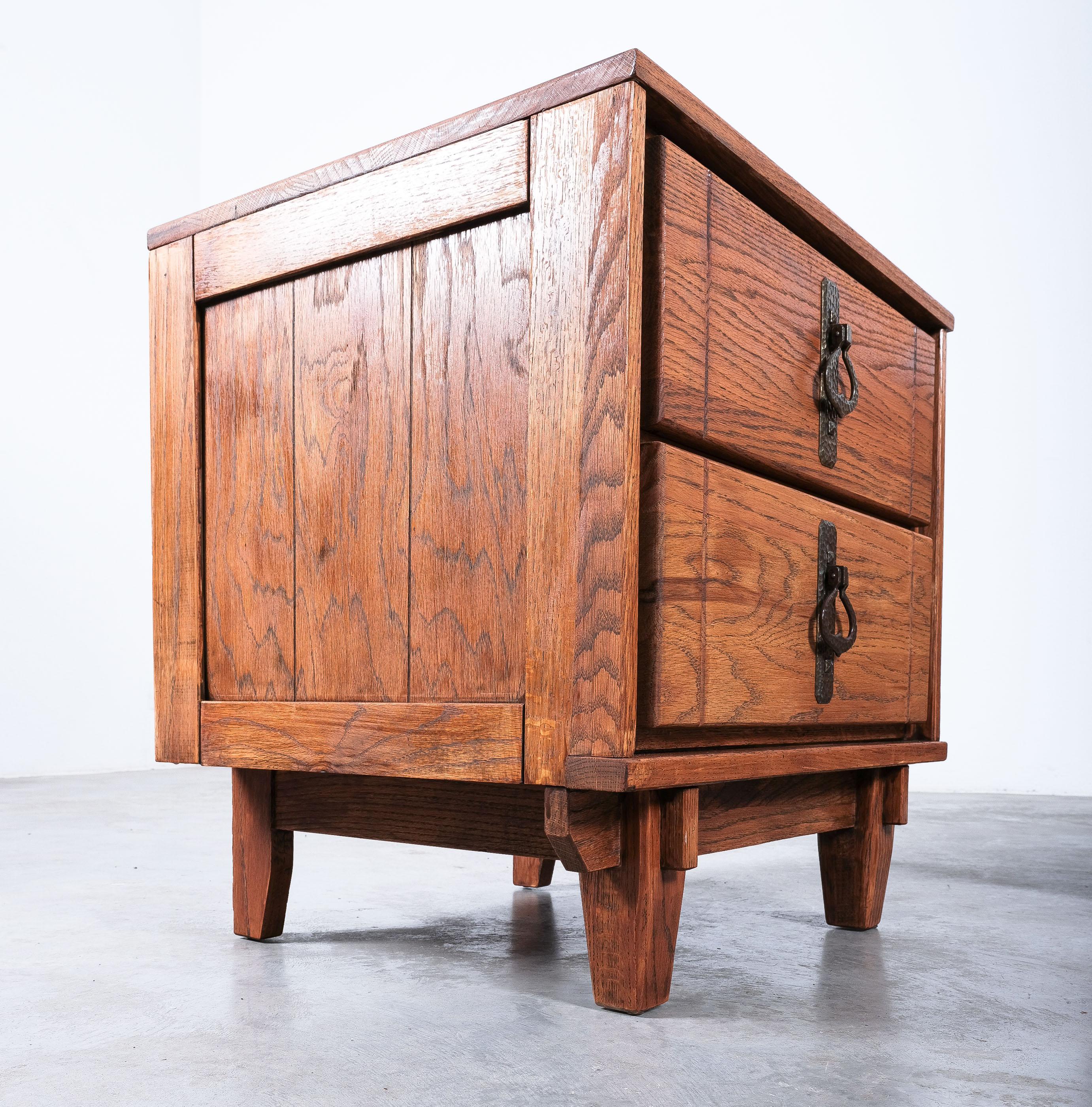 Bedside Tables or Chest of Drawers Walnut, France, 1960 For Sale 1