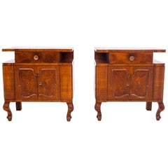 1930s bedside tables Bedside Tables, Poland, 1930s